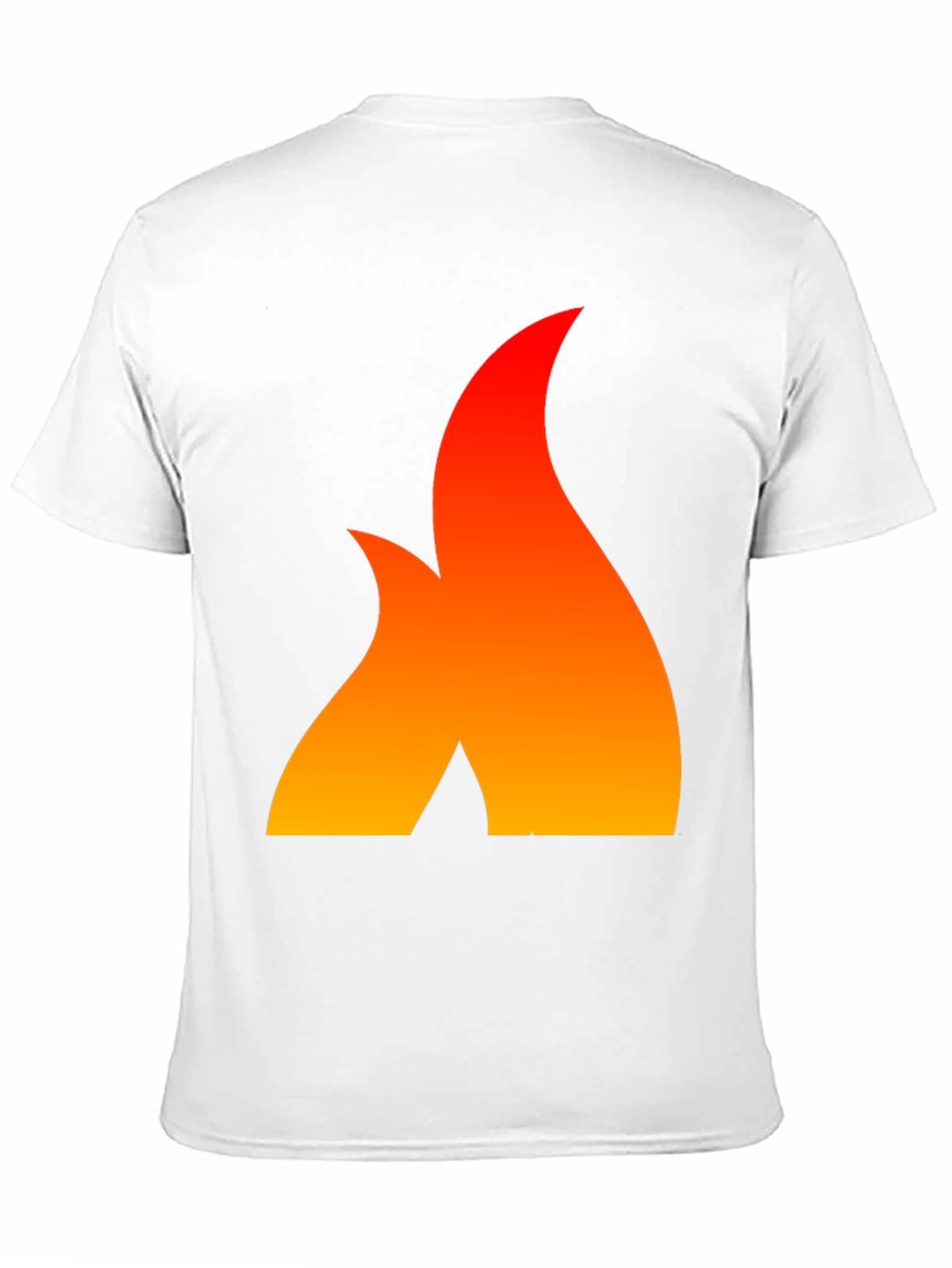 Black Fiery Flame Graphic Tee - Bold Statement Shirt view 11