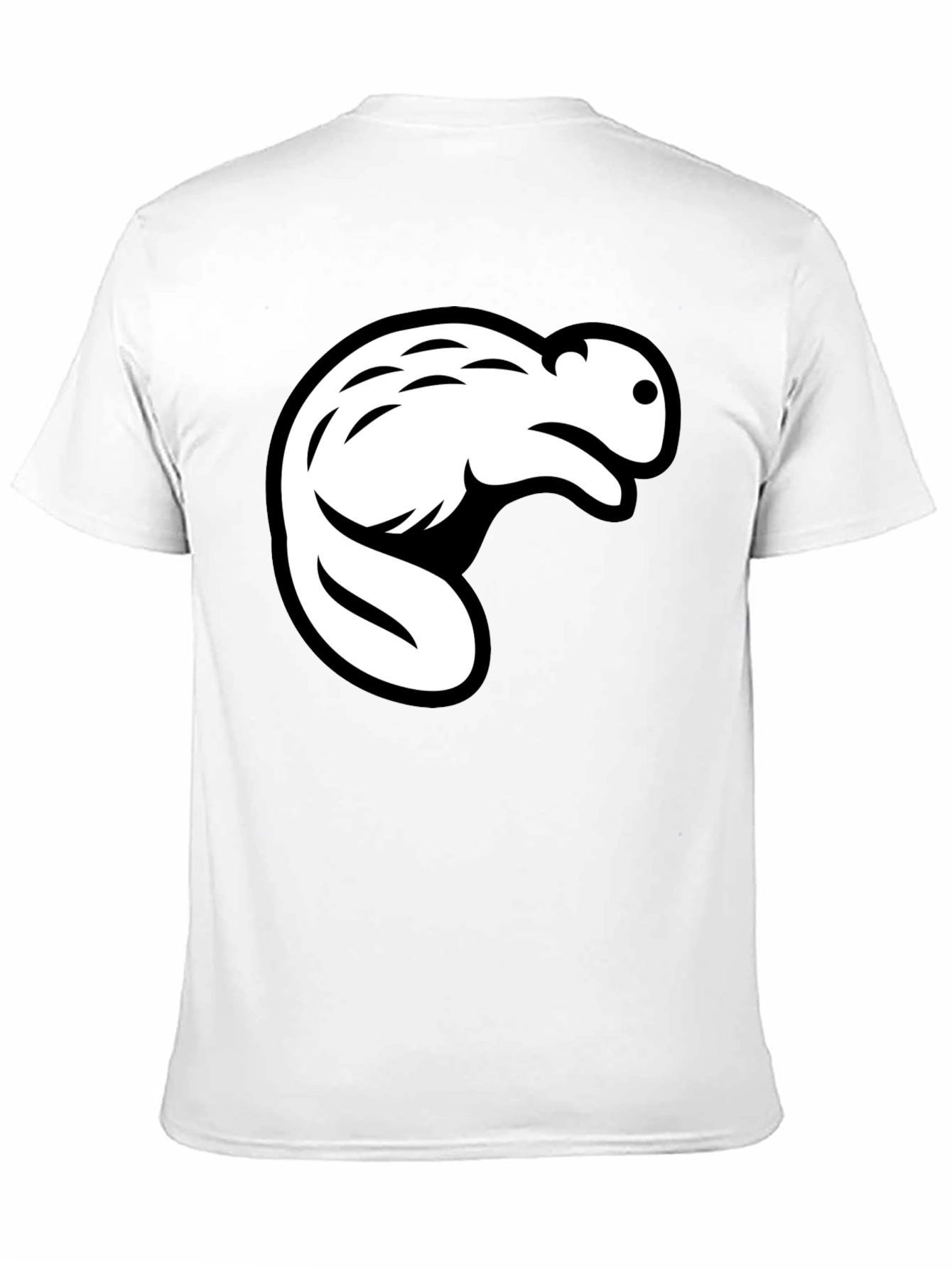 Black Beaver Graphic Black T-Shirt - Casual Style view 11