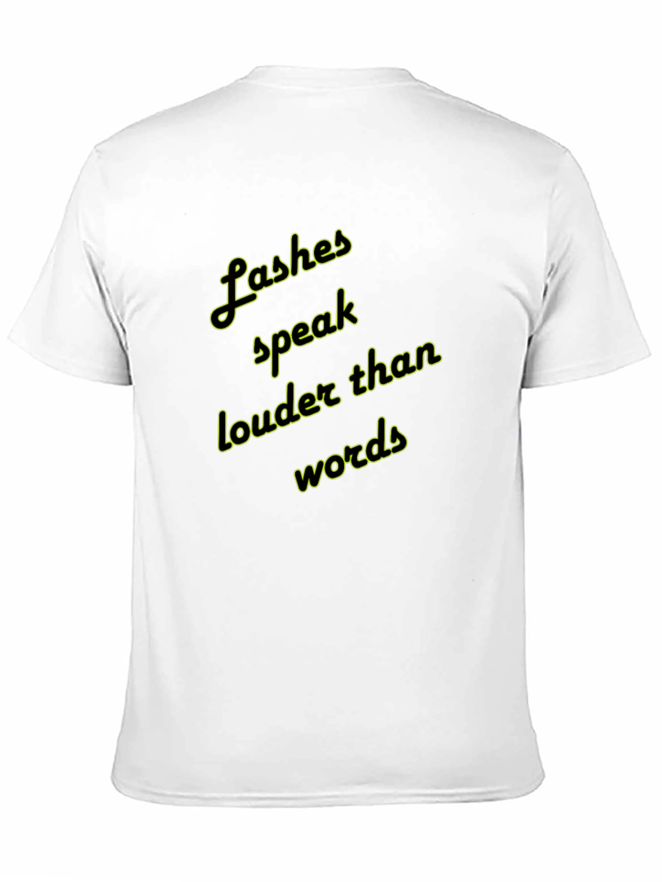 Black Lashes Speak Louder Graphic T-Shirt view 11