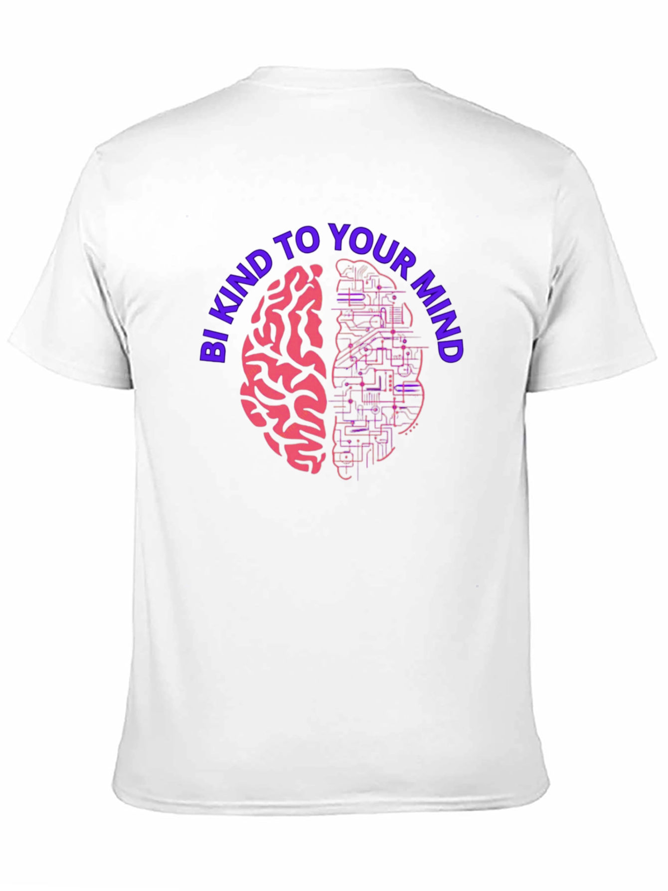 Black Be Kind To Your Mind Graphic Tee - Brain Circuit Design view 11