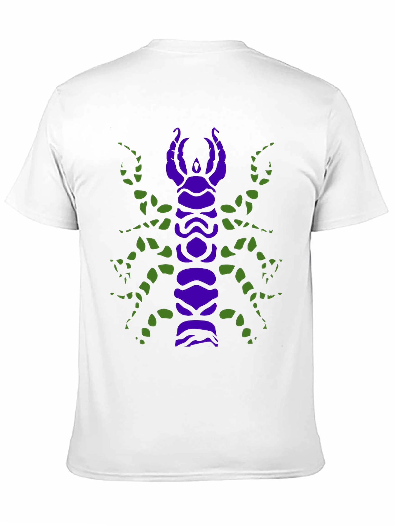 Black Scorpion Graphic Tee - Unique Purple and Green Design view 11