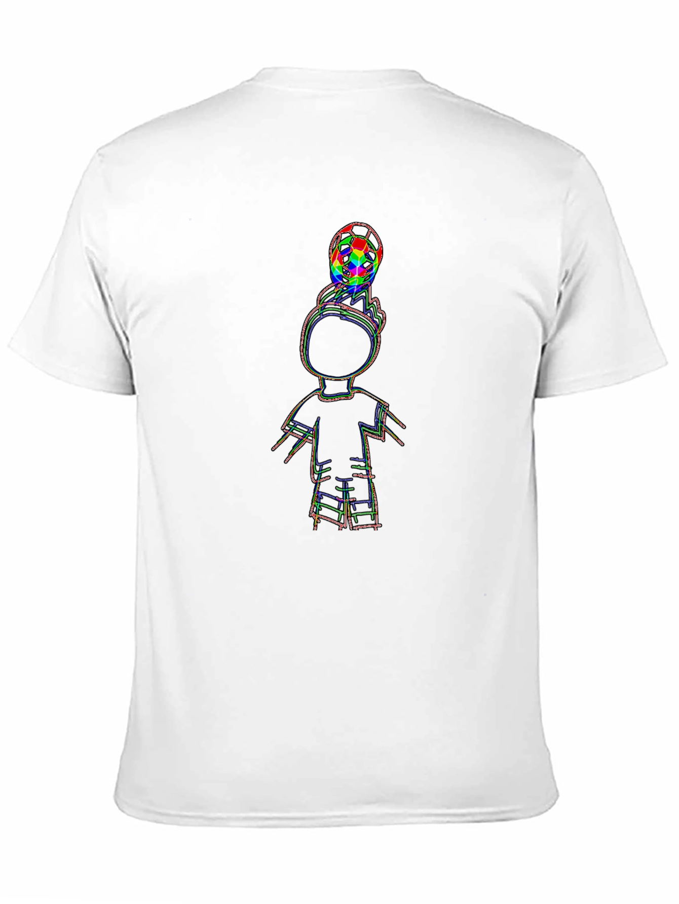 Black Cool Black T-Shirt with Soccer Boy Graphic view 11