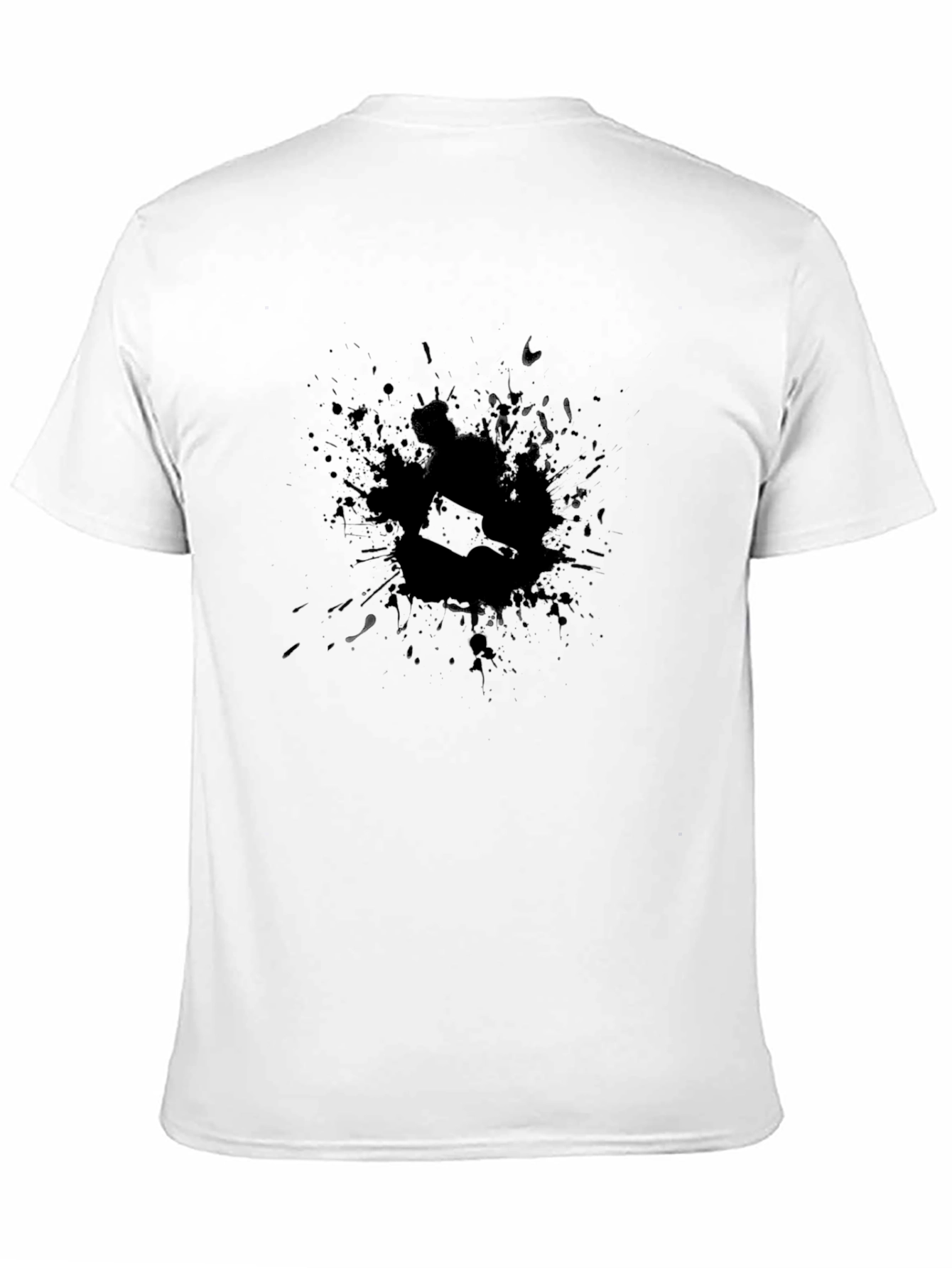 Black Black Splatter Graphic Tee - Modern Casual Style view 11