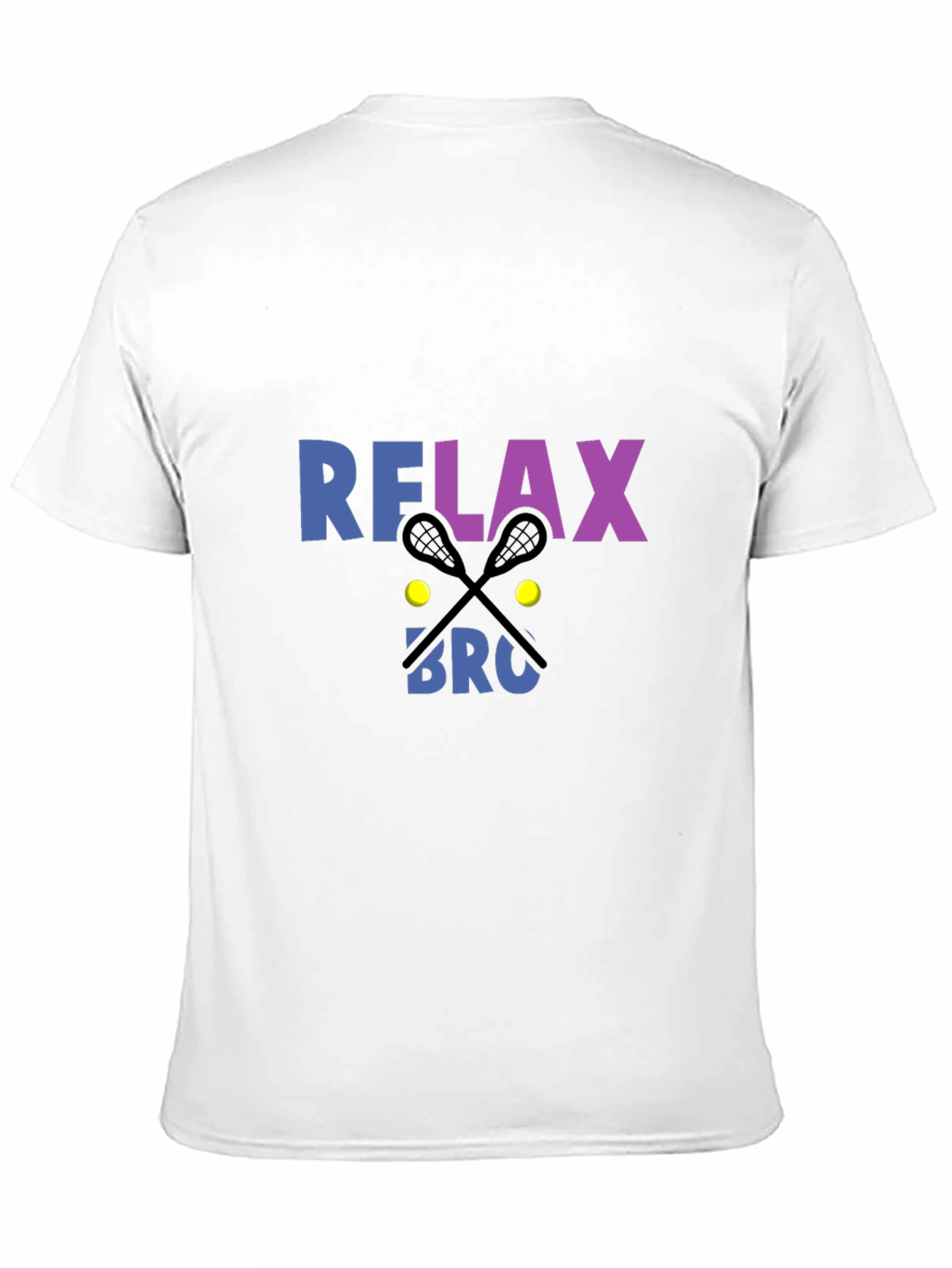 Black Relax Bro Lacrosse Graphic Tee view 11