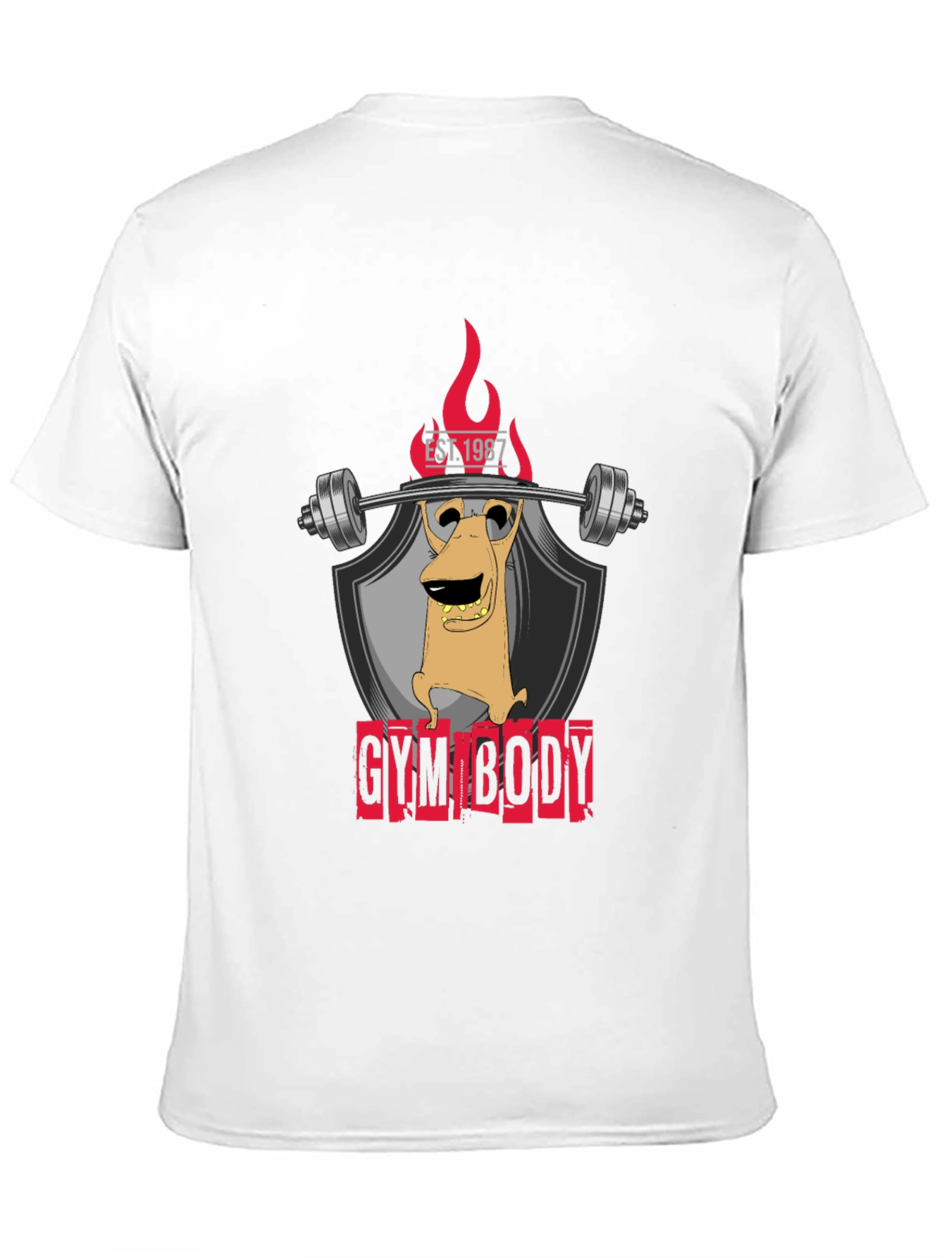Black Gym Body Graphic Tee view 11