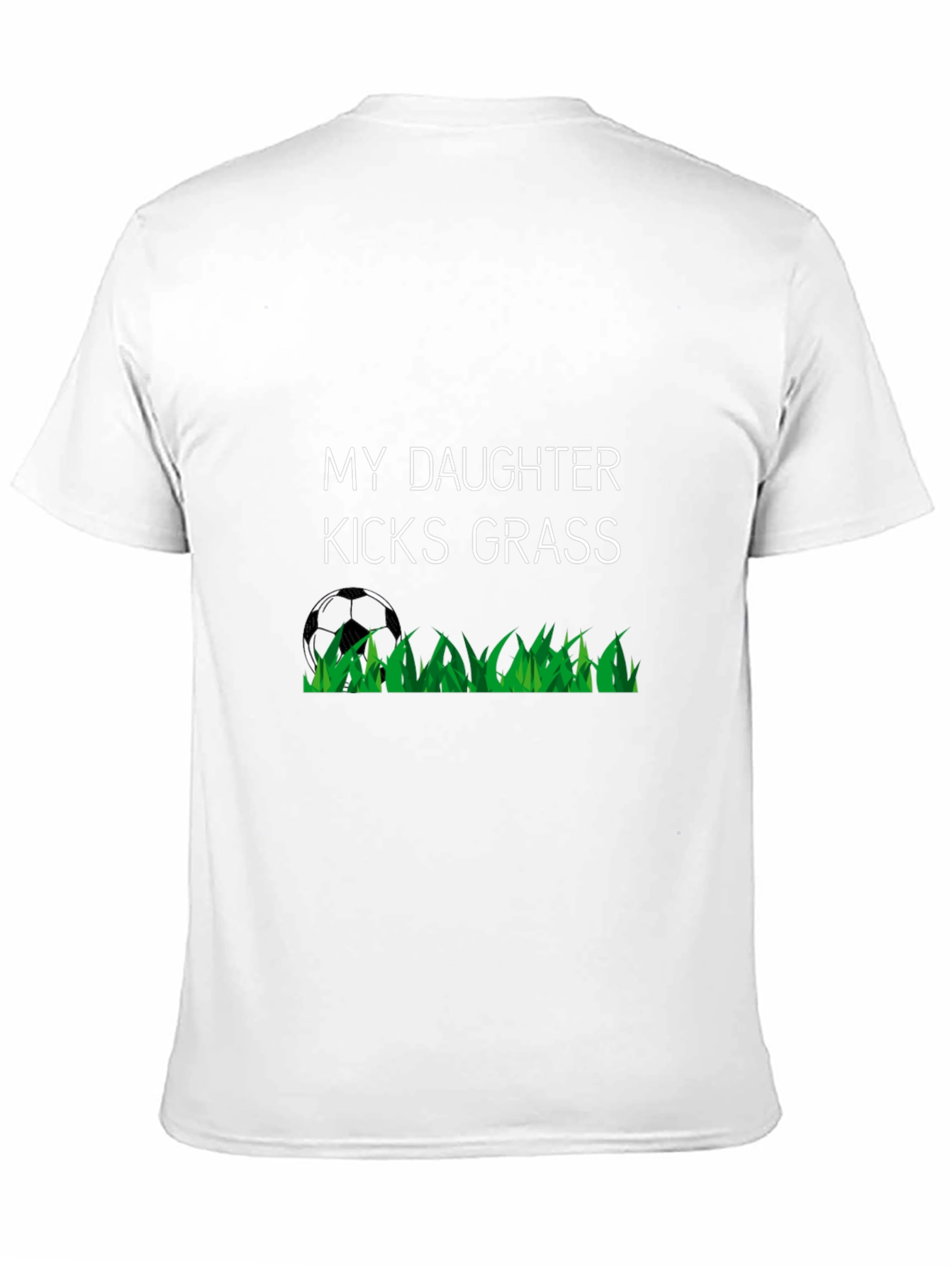 Black My Daughter Kicks Grass T-Shirt, Soccer Tee view 11