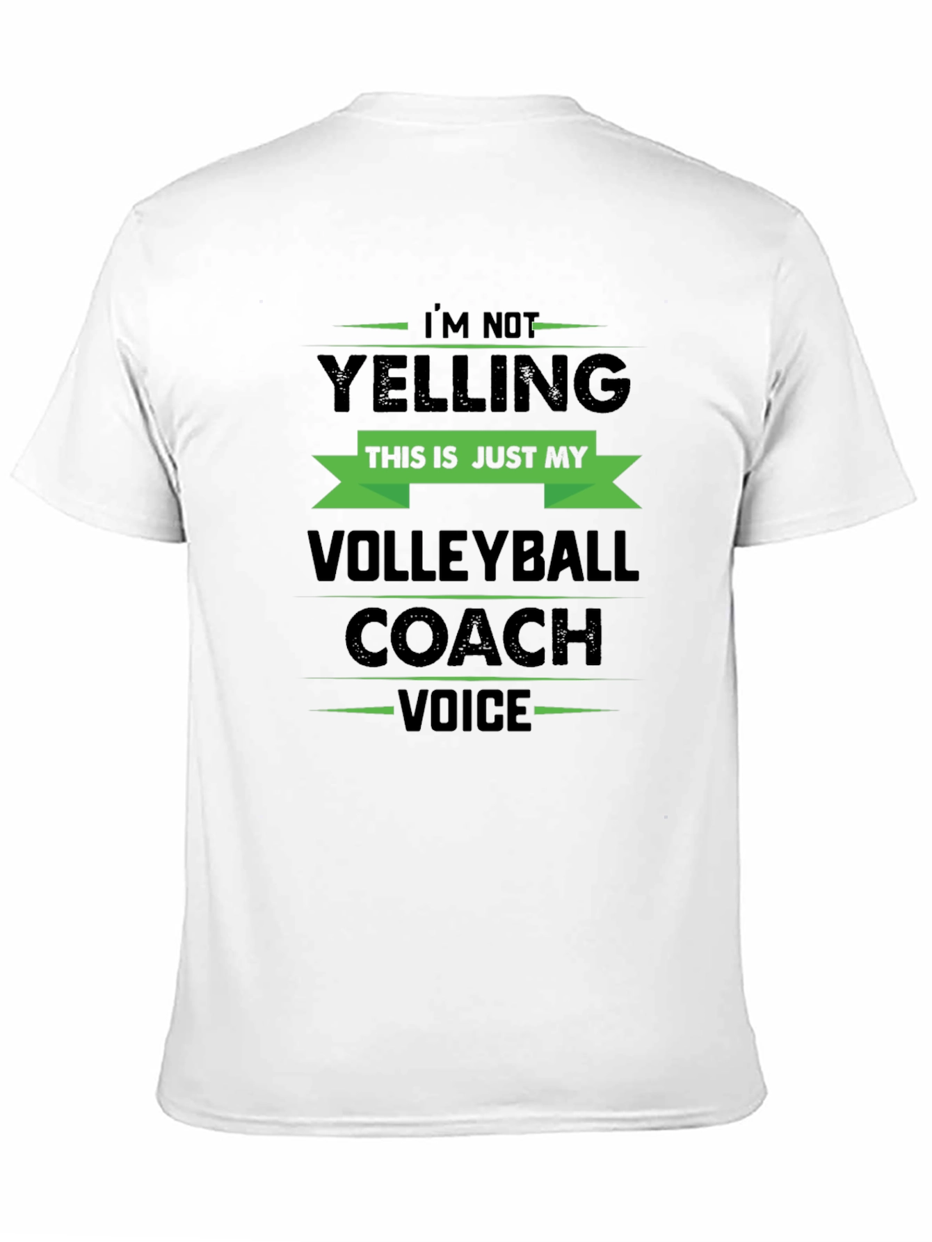 Black Volleyball Coach Voice T-Shirt view 11
