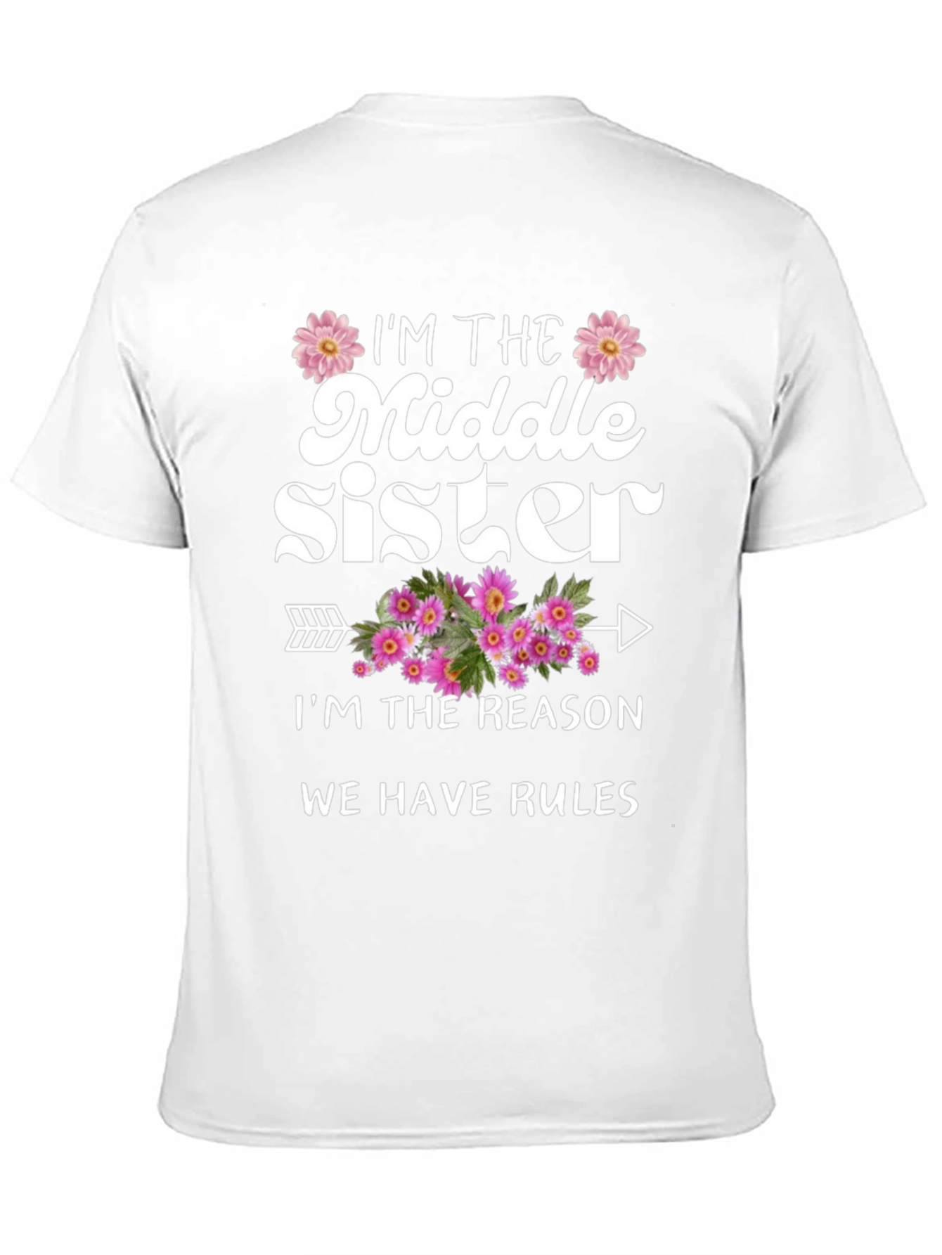 Black Middle Sister T-Shirt - Reason We Have Rules view 11