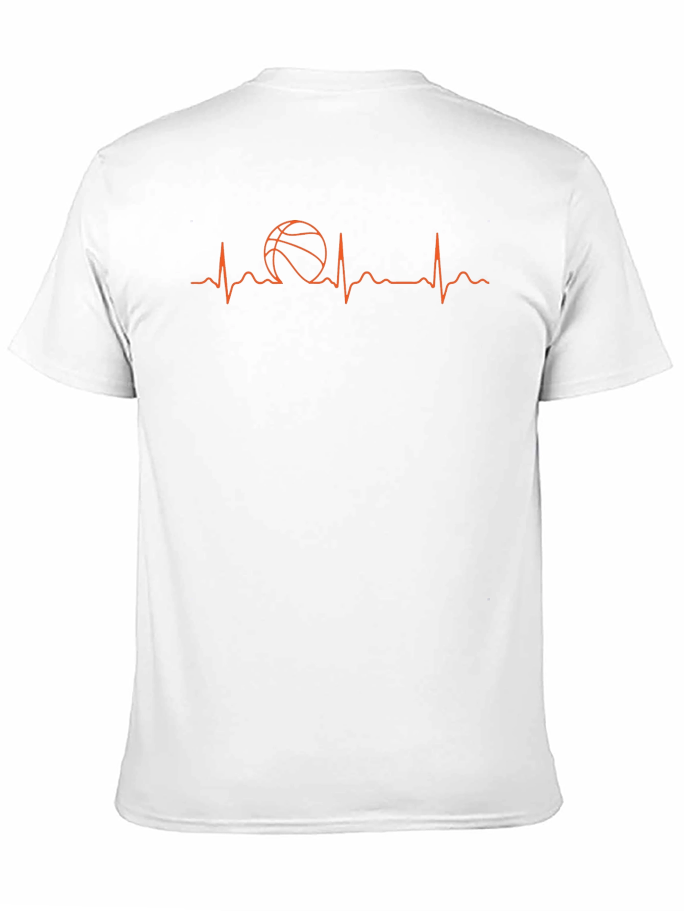 Black Basketball Heartbeat T-Shirt - Passionate Sport Tee view 11