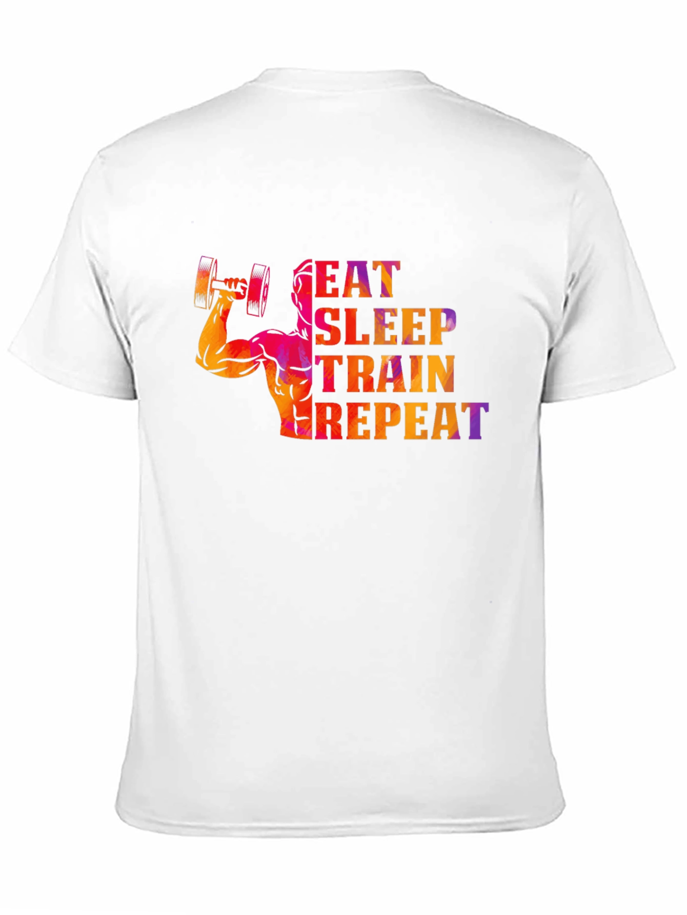 Eat Sleep Train Repeat Fitness T-Shirt - 11