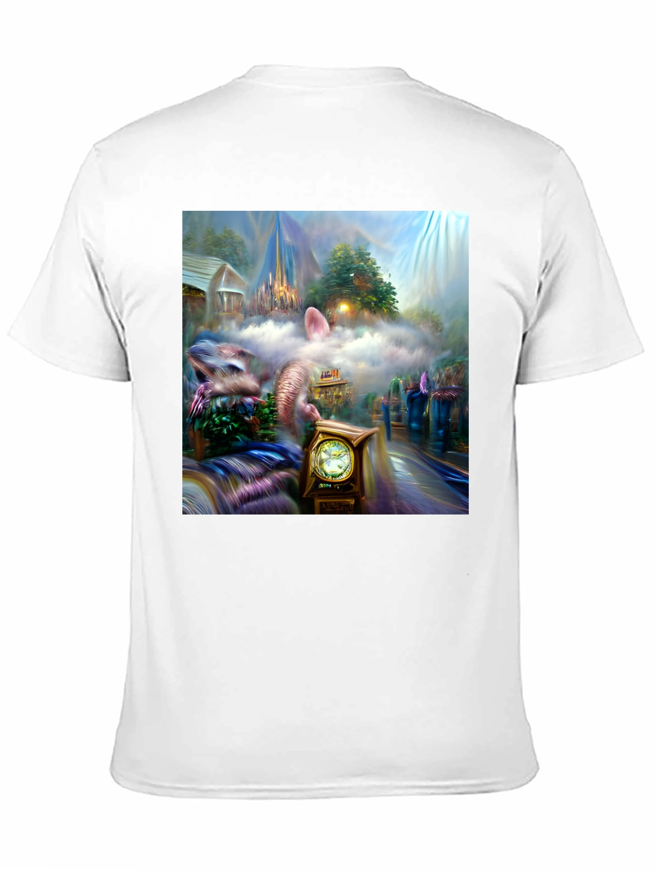 Black Surreal Fantasy T-Shirt view 11