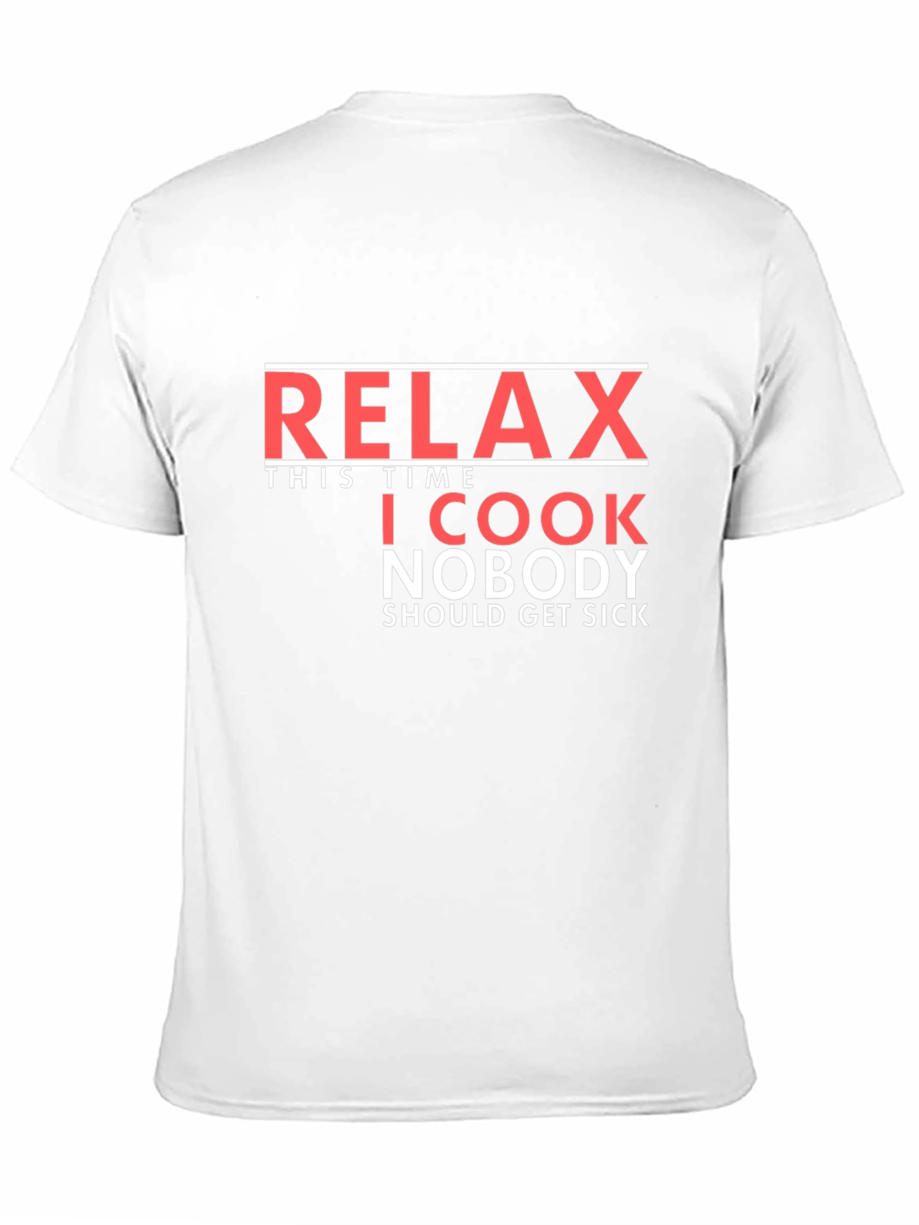 Black Relax, I Cook: Novelty Graphic T-Shirt view 11