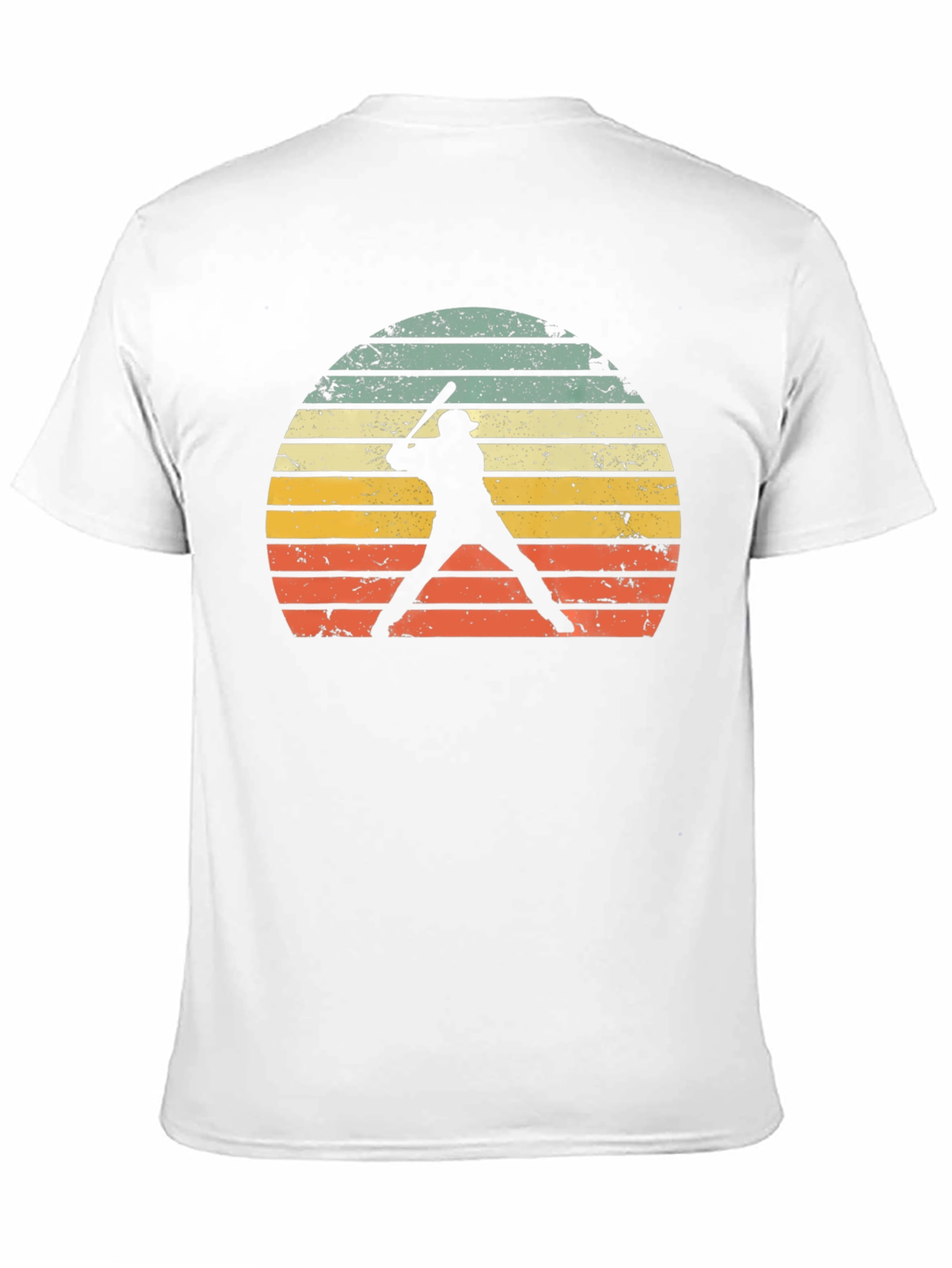 Black Vintage Baseball Player Sunset Graphic Tee view 11