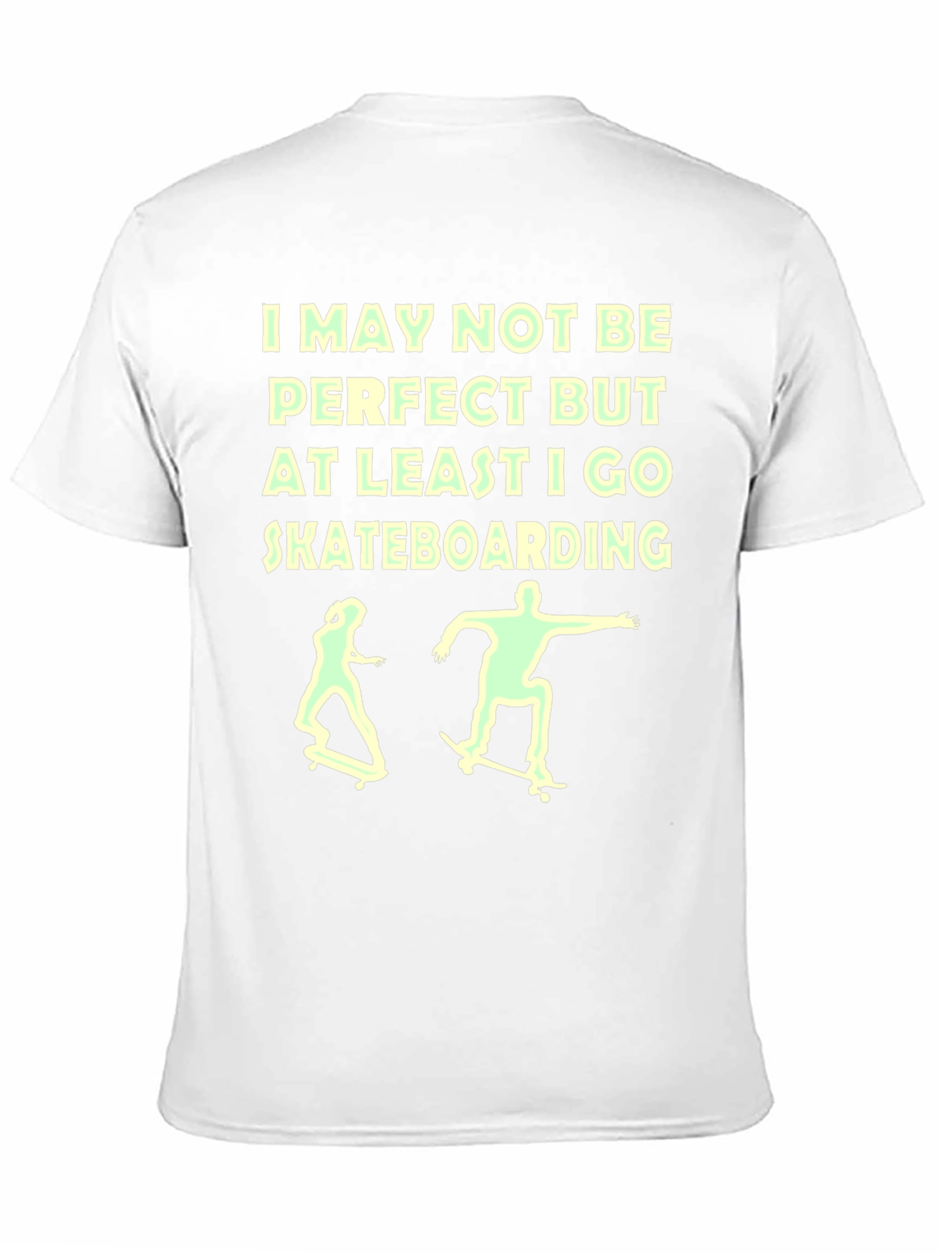 Black Skateboarding Graphic Tee - I May Not Be Perfect view 11