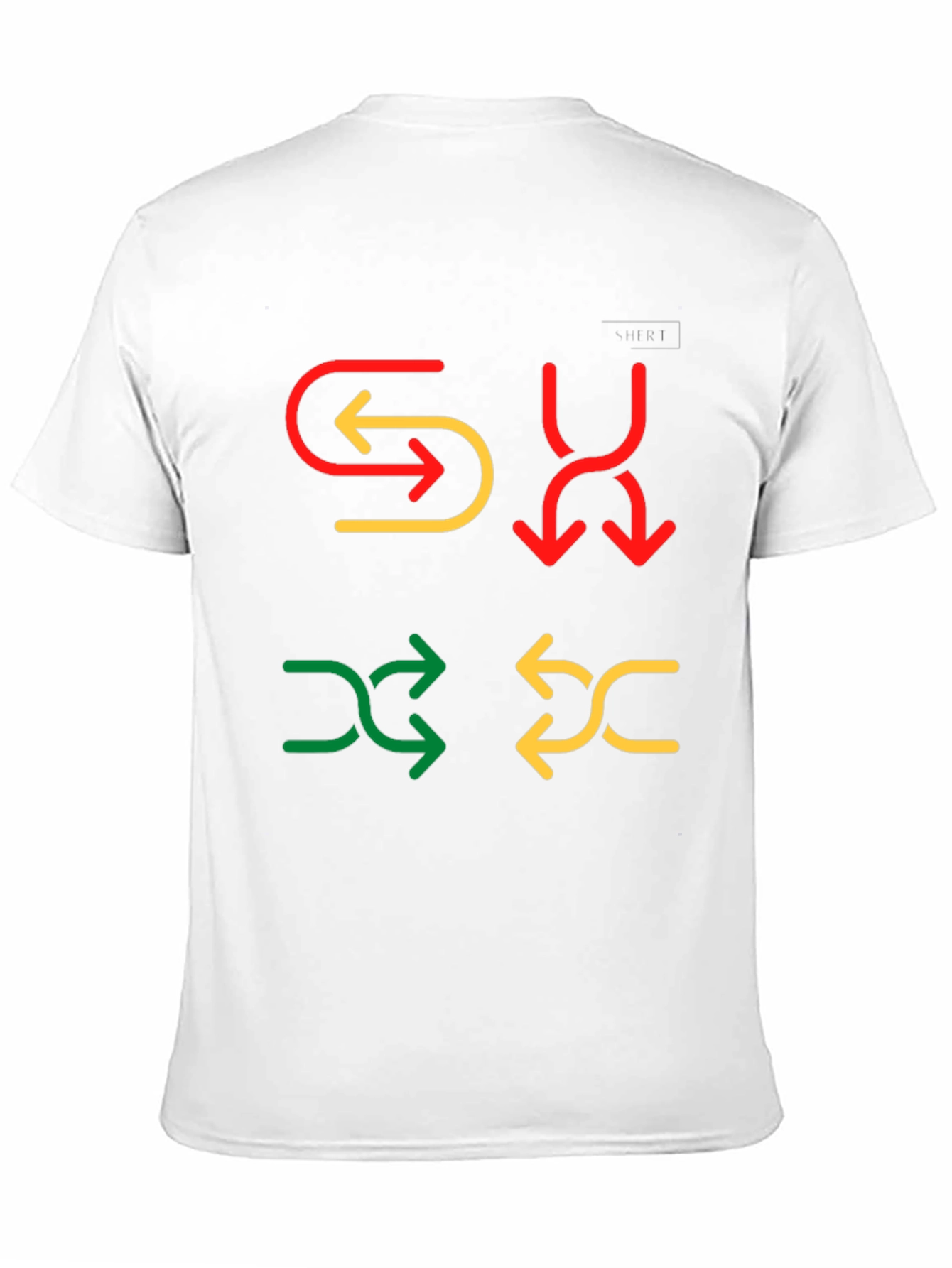 Black Colorful Arrow Graphic Print Tee view 11