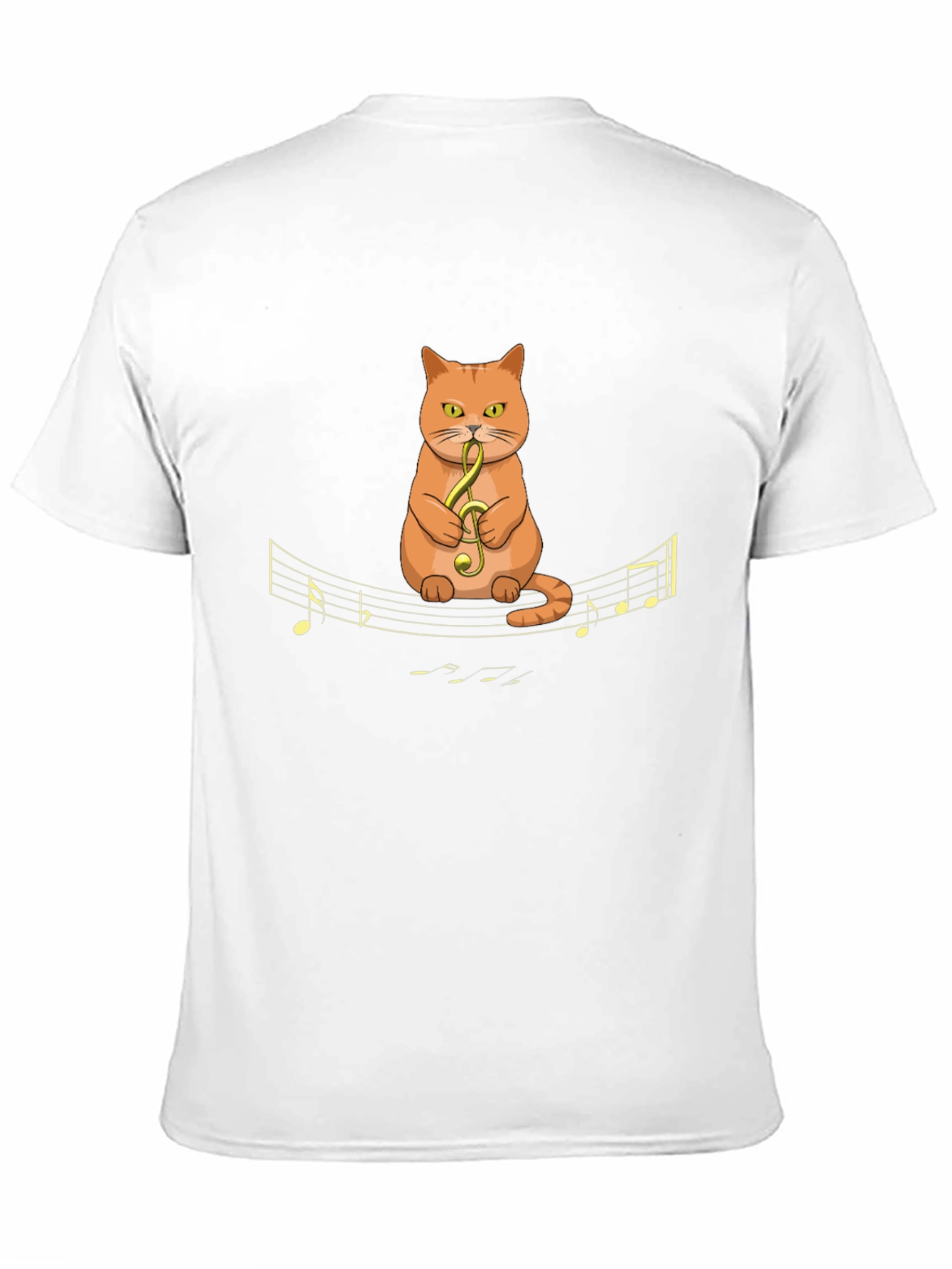 Black Musical Cat T-Shirt - Quirky Graphic Tee view 11