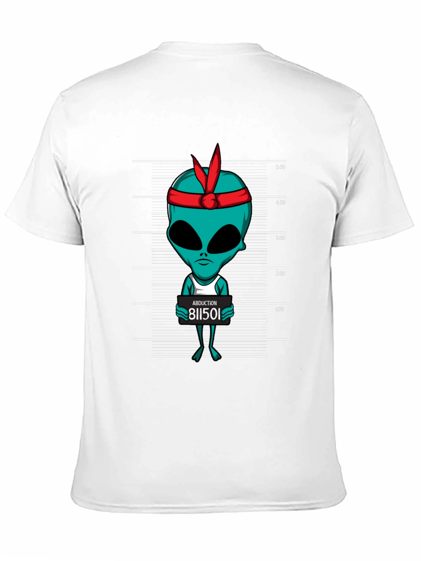 Black Alien Mugshot Graphic Tee - Abduction T-Shirt view 11