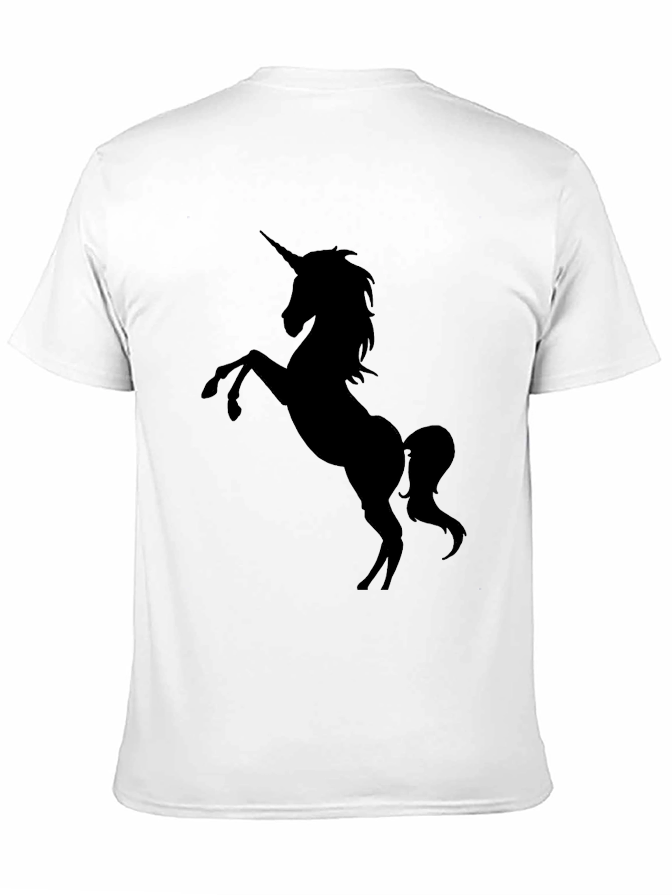 Black Unicorn Graphic Tee - Black Cotton T-Shirt view 11