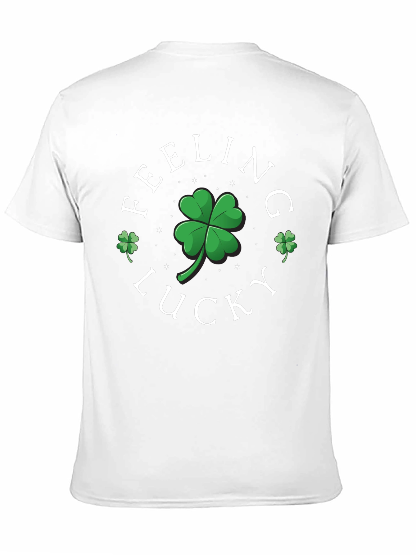 Black Feeling Lucky Shamrock Graphic Tee view 11