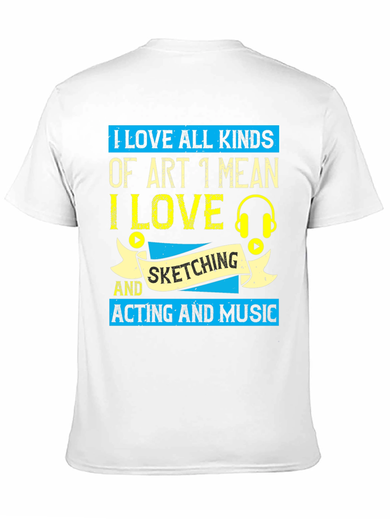 Black Art Lover T-Shirt: Sketching, Acting, & Music Design view 11