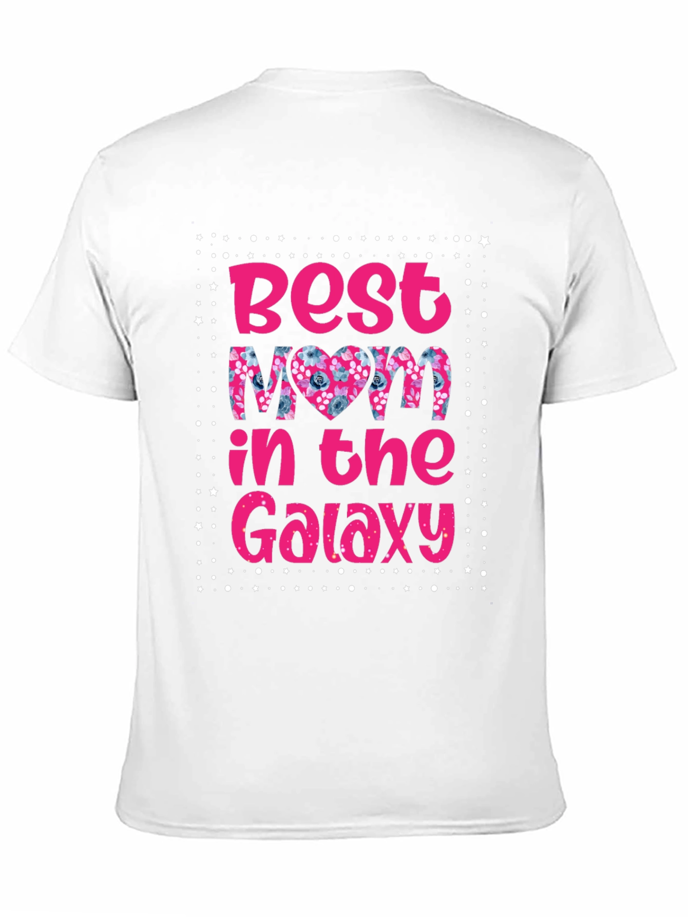Black Best Mom in the Galaxy T-Shirt view 11