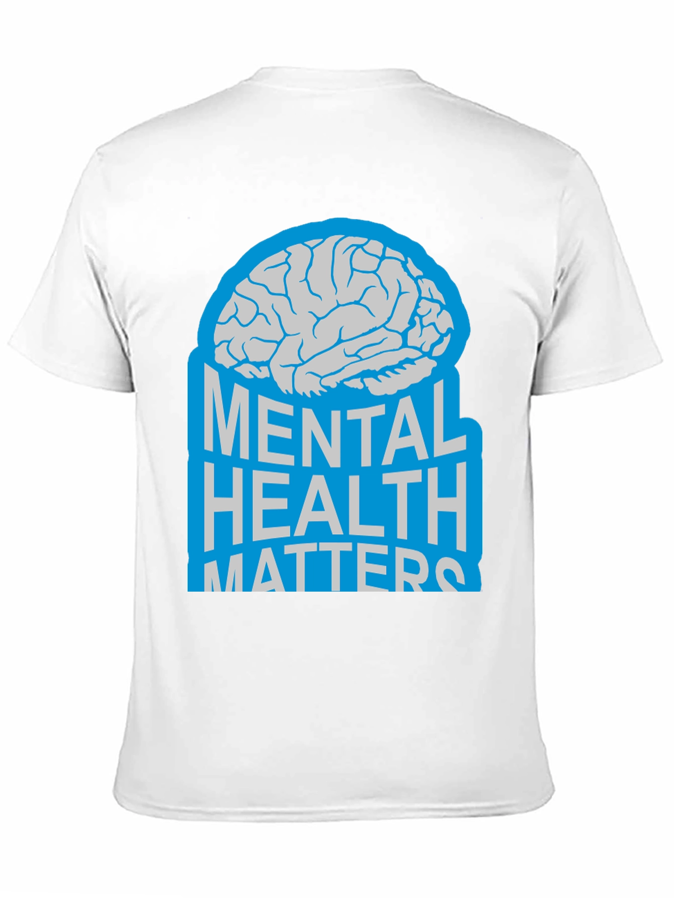 Black Mental Health Matters Brain Graphic T-Shirt view 11
