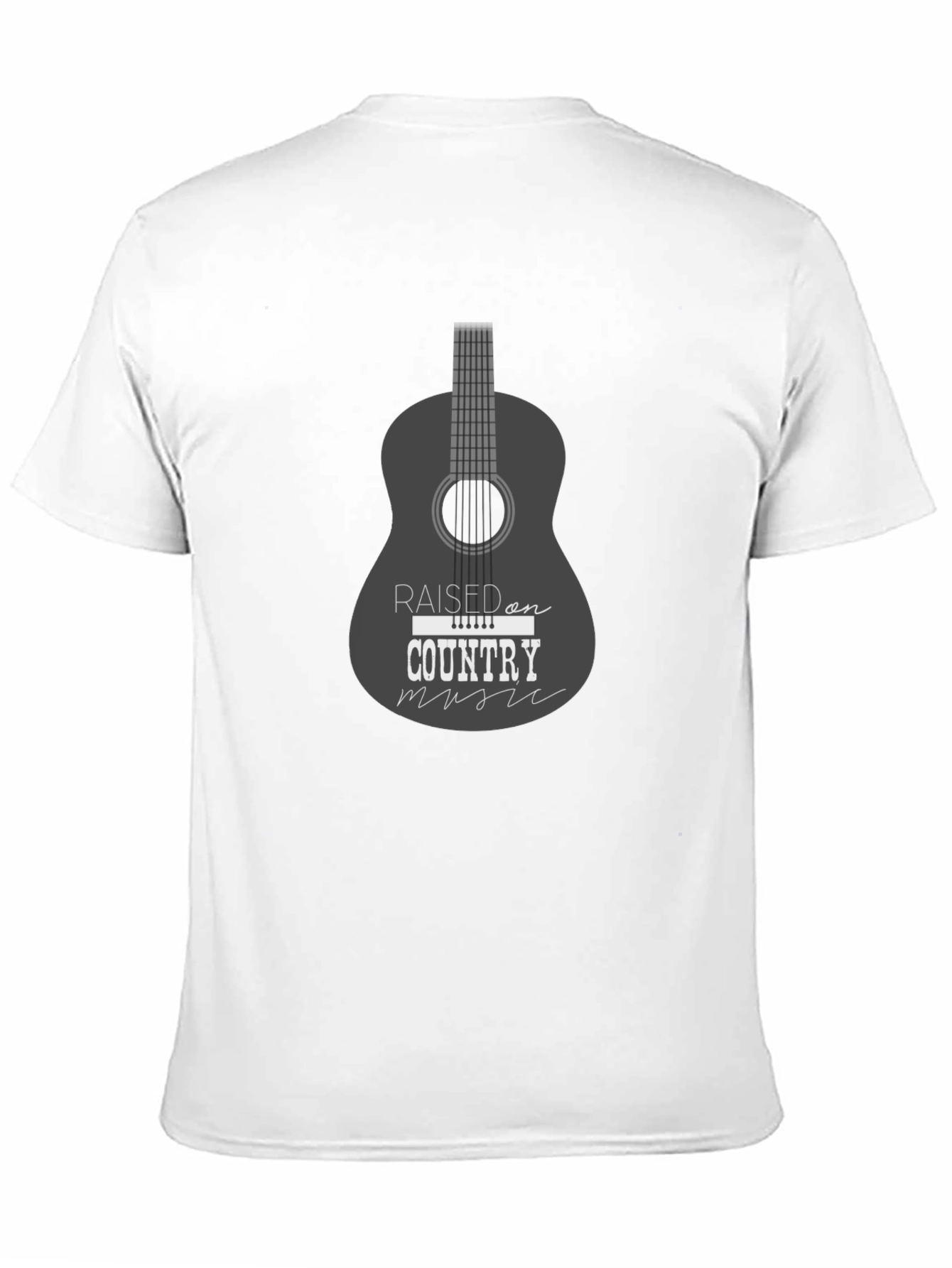 Black Country Music Guitar T-Shirt view 11