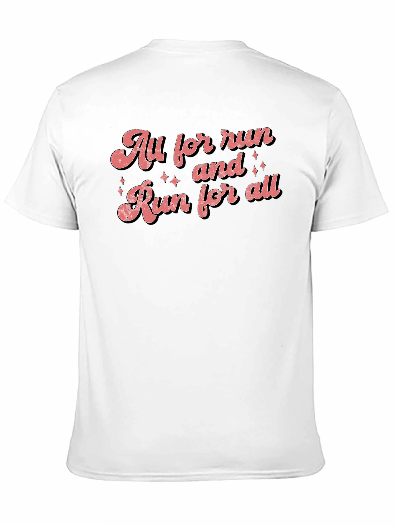 Black All for Run and Run for All T-Shirt view 11