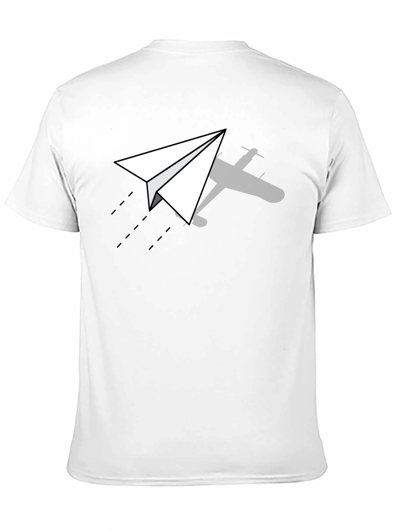 Paper Airplane Graphic Tee - Black T-Shirt - 11