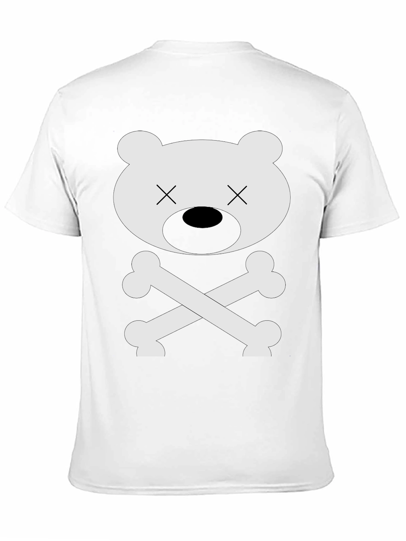 Black Bear Bones Graphic T-Shirt - Men's Crew Neck view 11