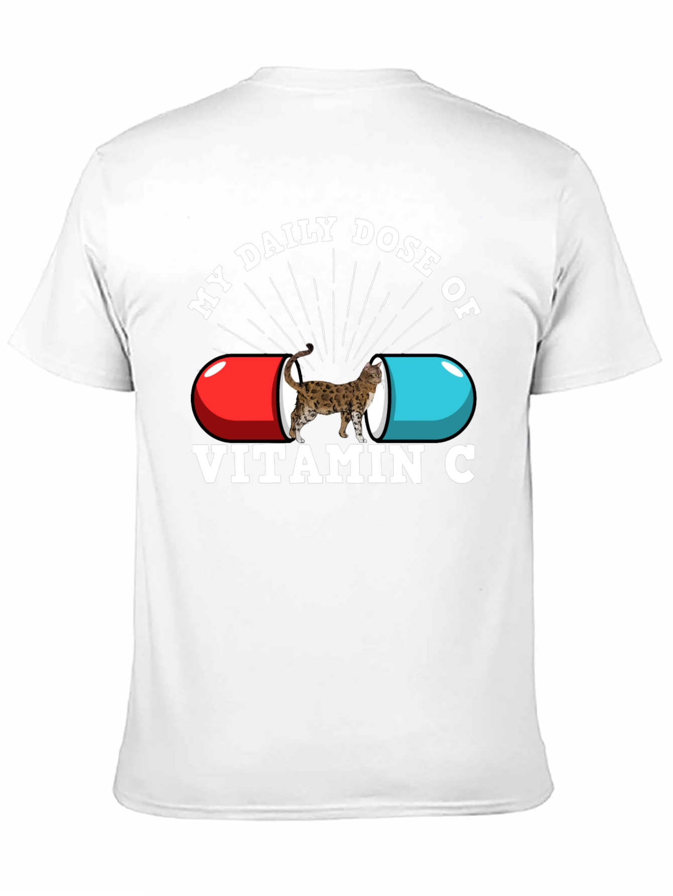 Black My Daily Dose of Vitamin C Novelty T-Shirt view 11