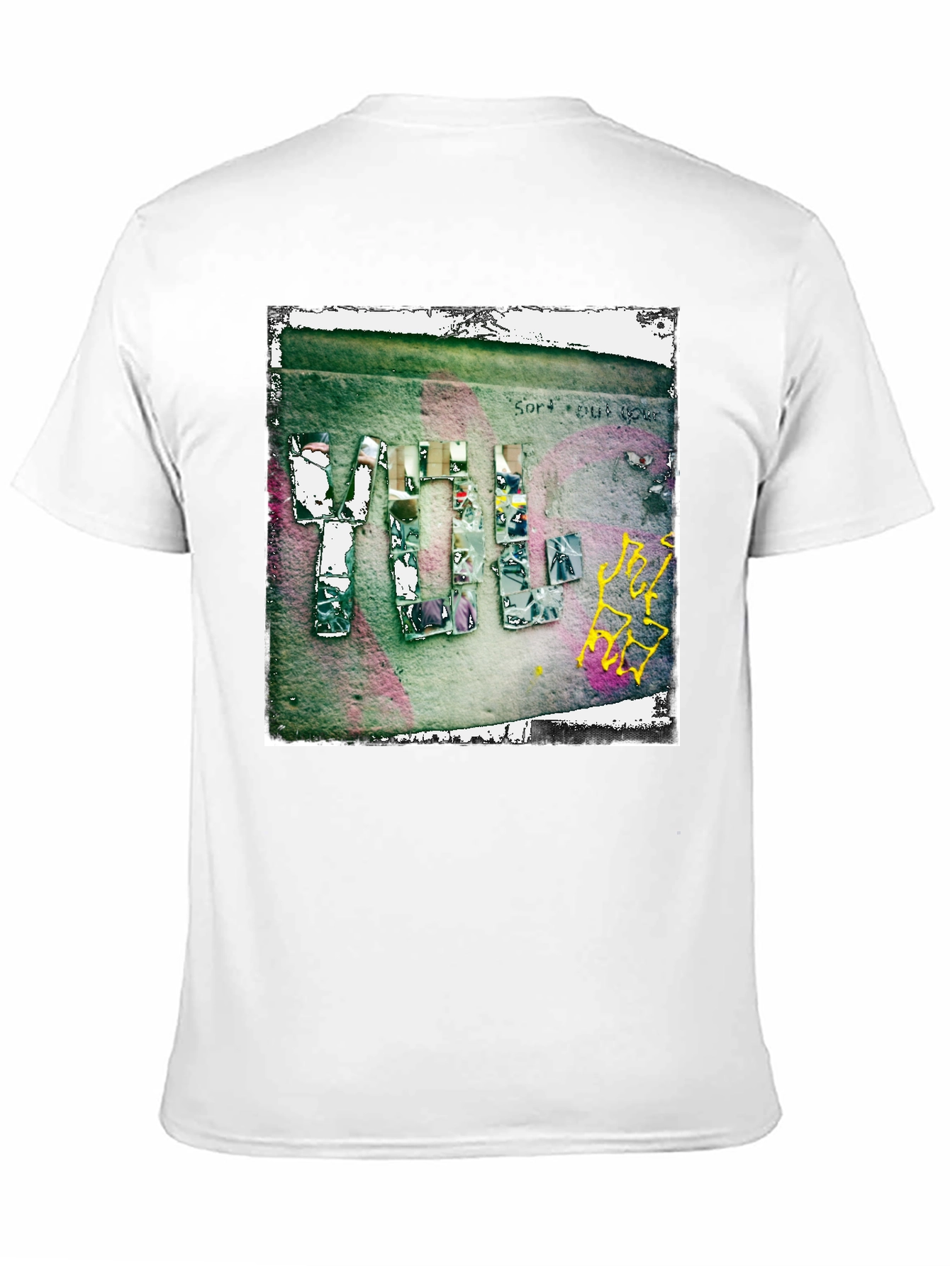 Black Abstract Graphic Print Crew Neck T-Shirt view 11