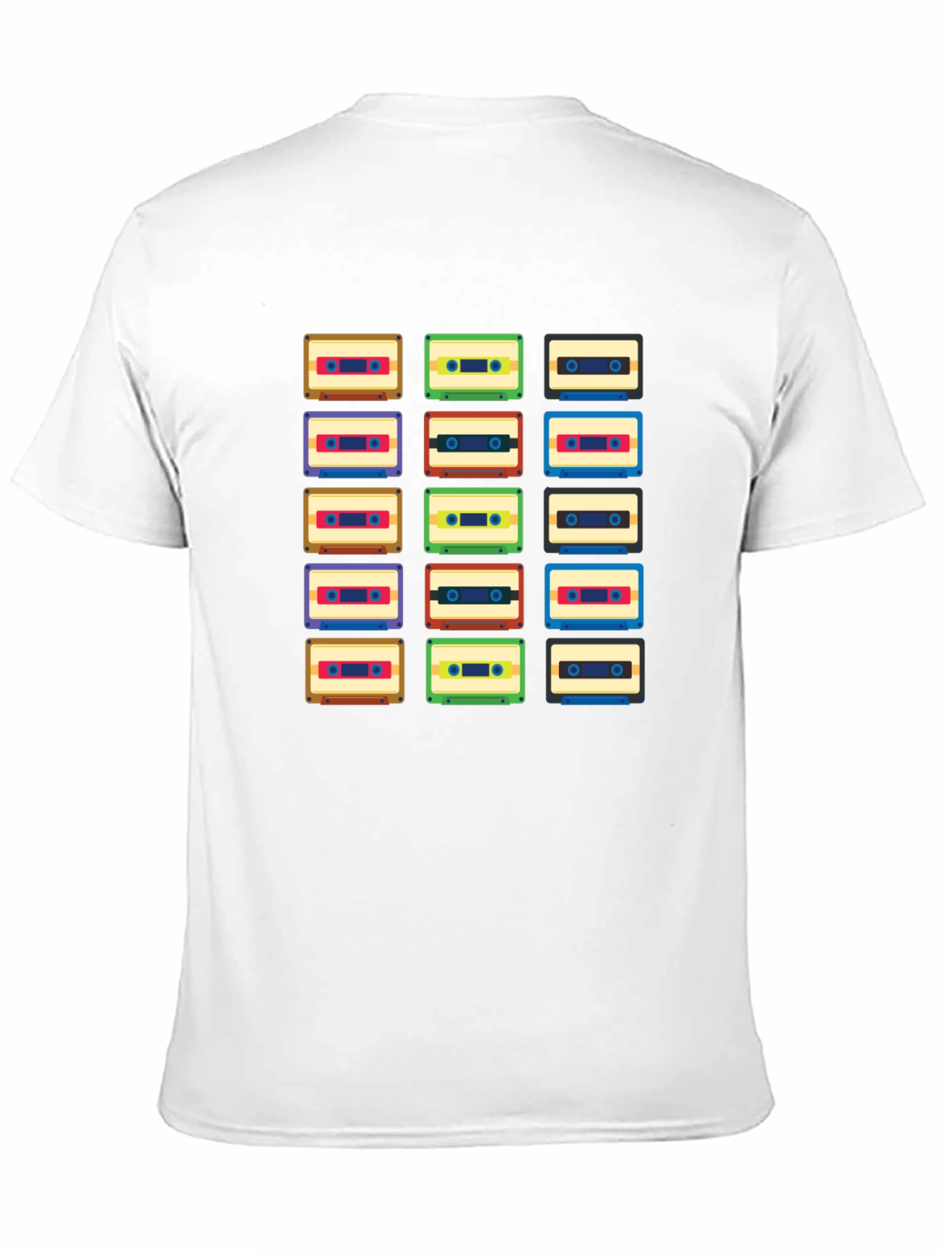 Black Retro Cassette Tape T-Shirt - Vintage Music Lover Tee view 11