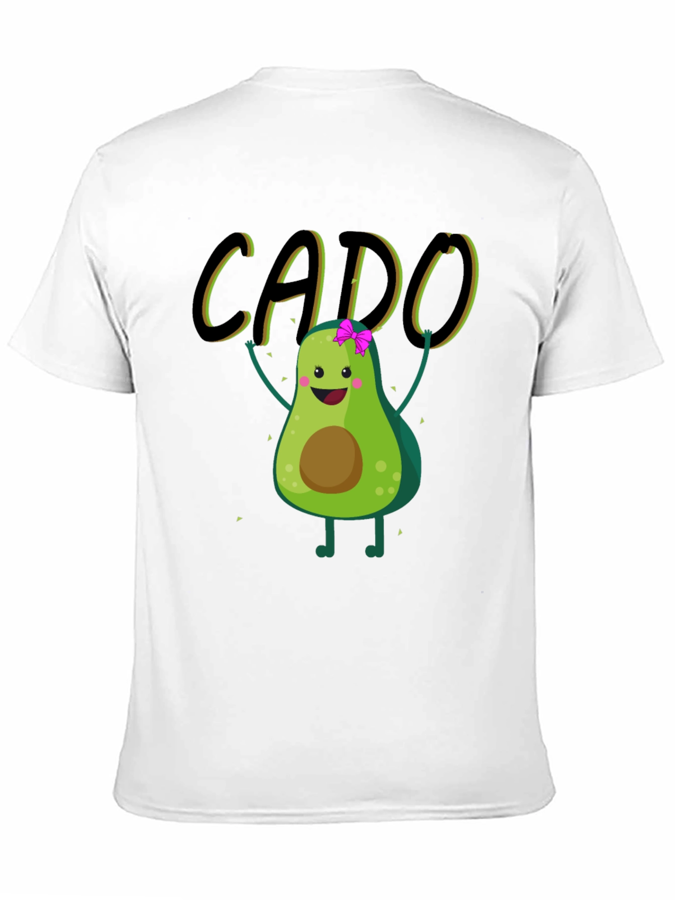 Black Funny Avocado Black T-Shirt - CADO view 11