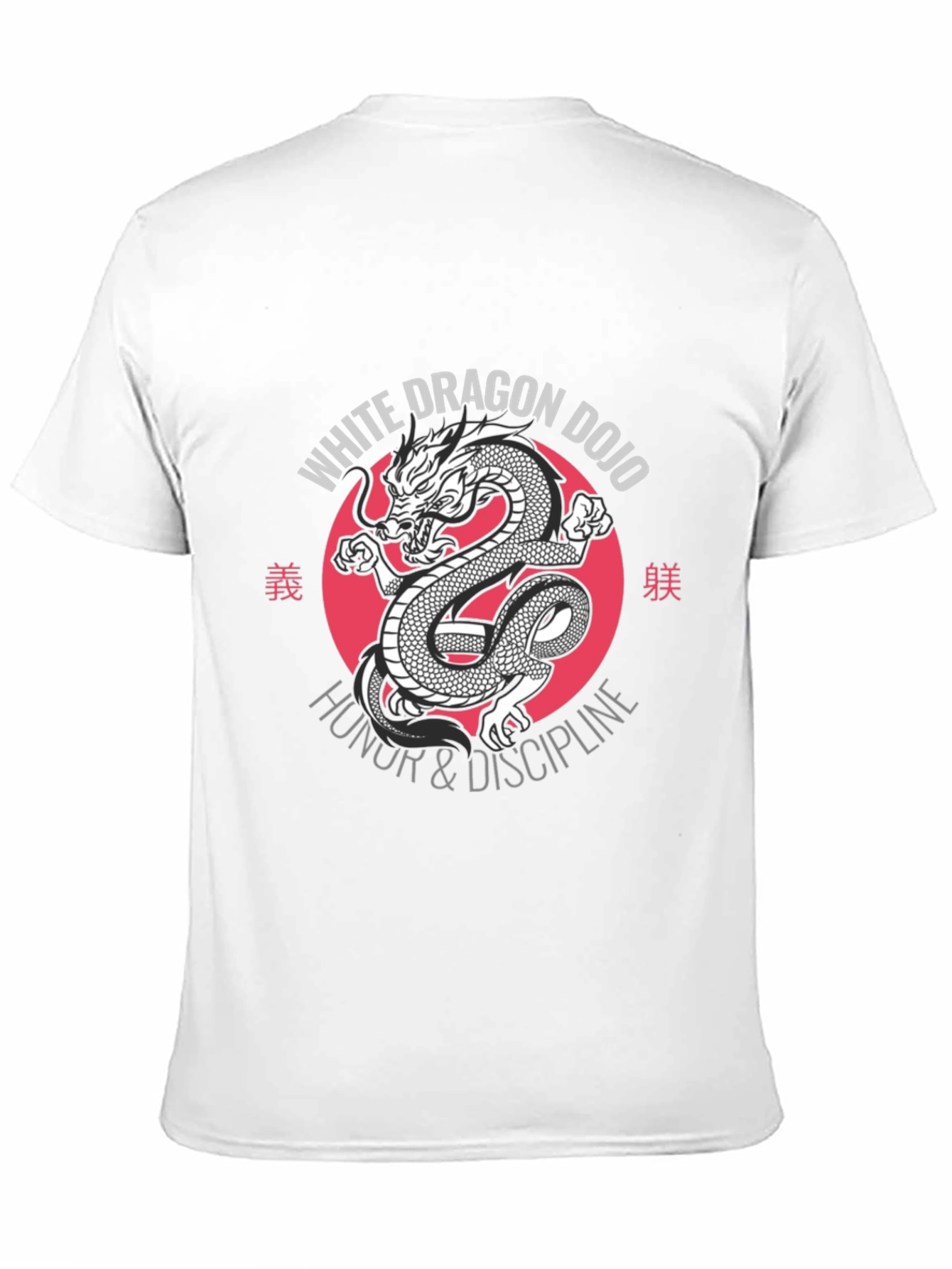 White Dragon Dojo Graphic Tee - Honor & Discipline - 11