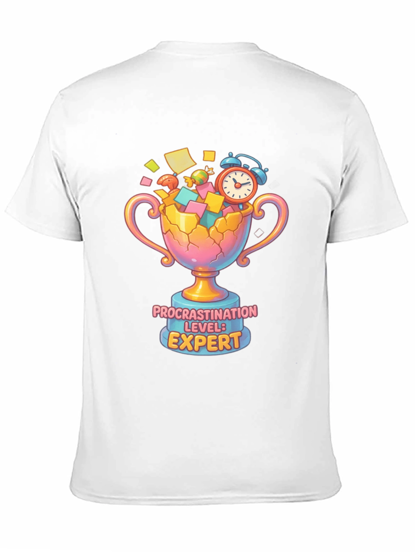 Black Procrastination Expert Graphic Tee view 11