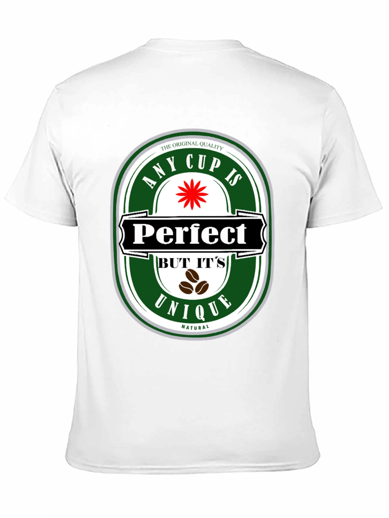 Black Any Cup Is Perfect Unique Natural Coffee Graphic Tee view 11