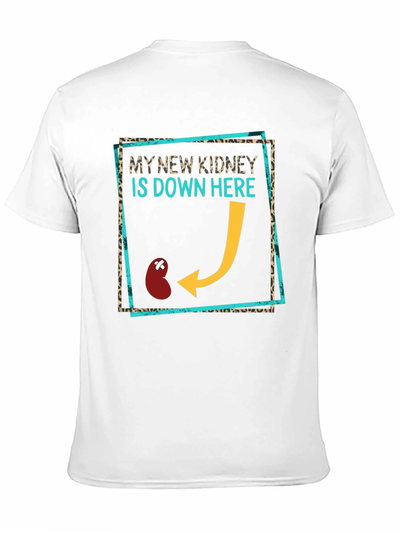 Black New Kidney Funny T-Shirt - Transplant Awareness Tee view 11