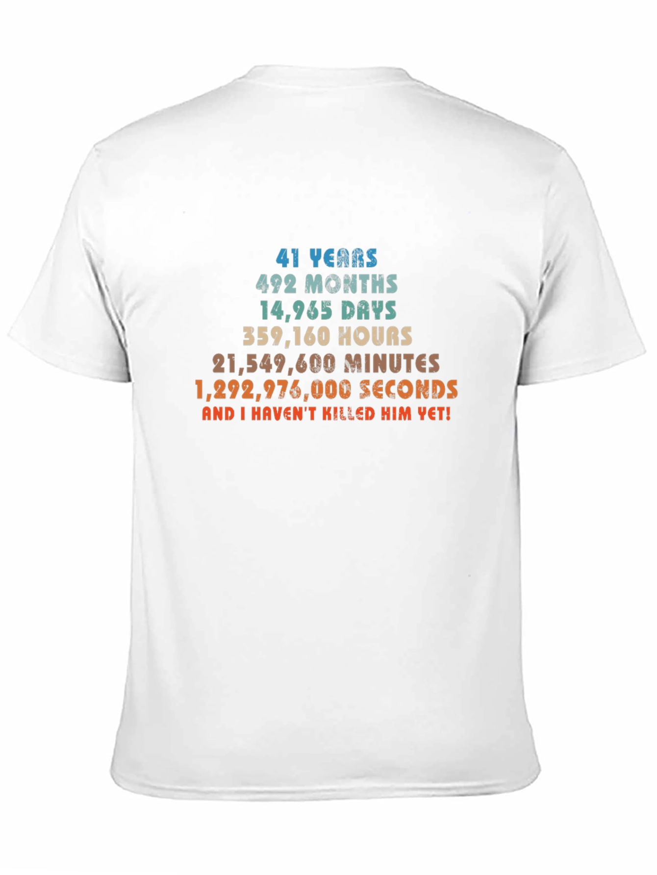 Black Funny 41st Birthday T-Shirt Gift Idea view 11