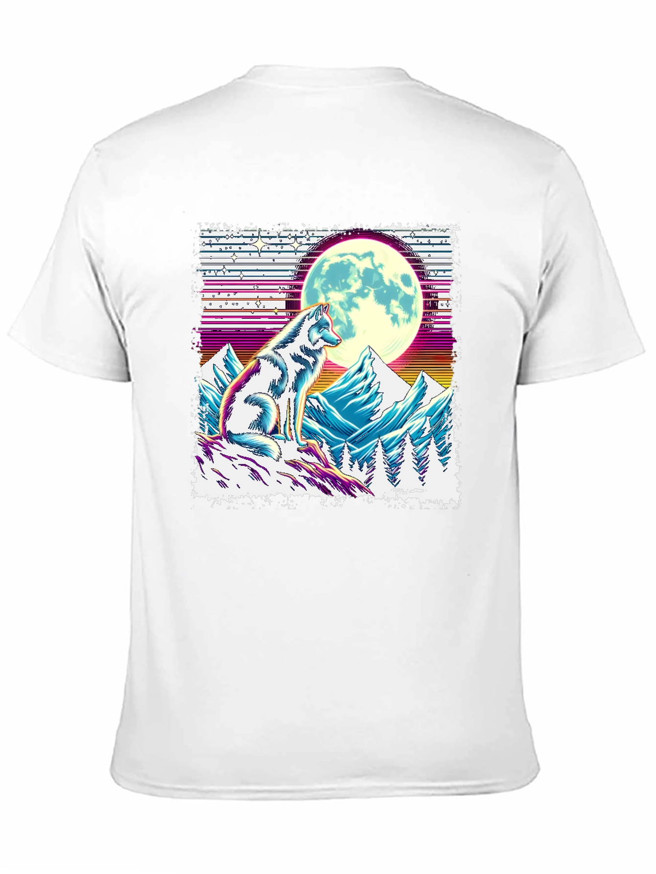 Black Wolf Moon Graphic Tee - Unique Design view 11