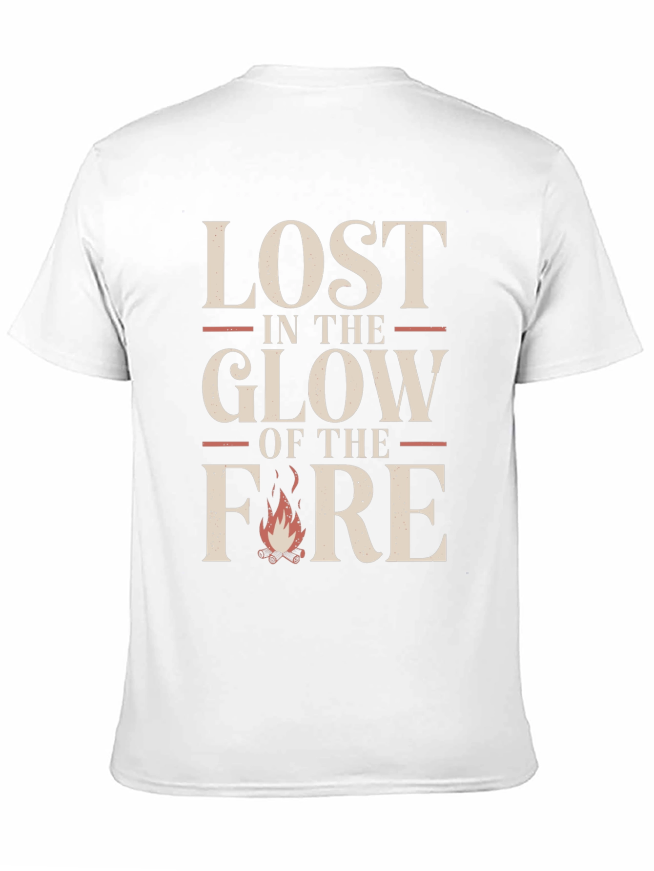 Black Lost in the Glow of the Fire Graphic Tee view 11