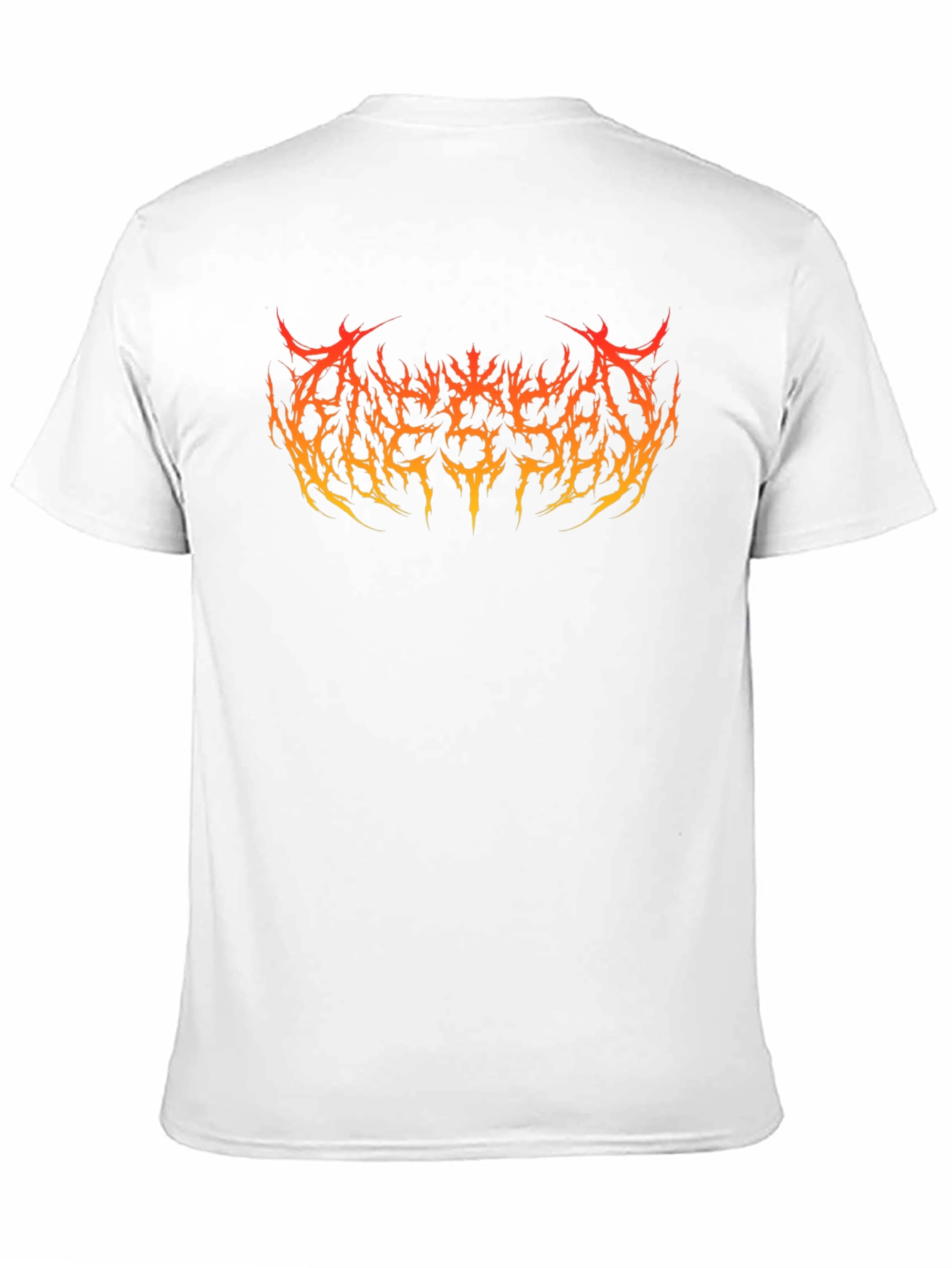 Black Infernal Metal Band T-Shirt - Fiery Logo view 11