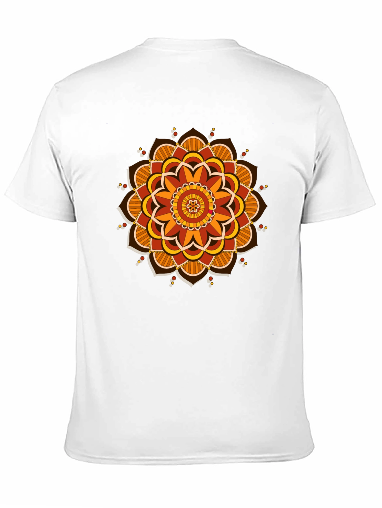 Black Mandala Graphic Tee - Black Cotton Blend view 11