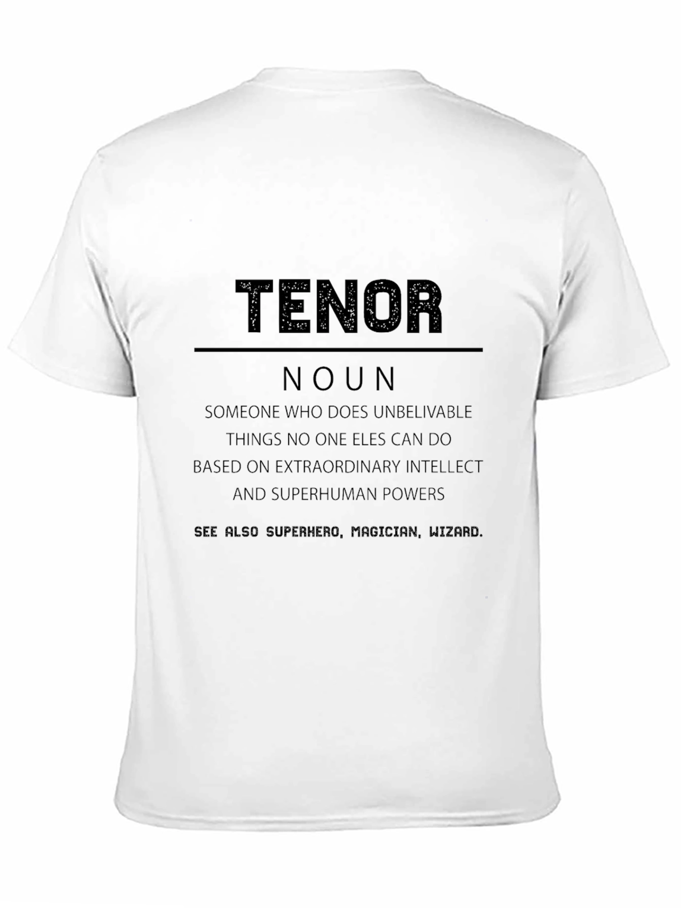 Black Tenor Definition T-Shirt - Gift for Opera Singers view 11