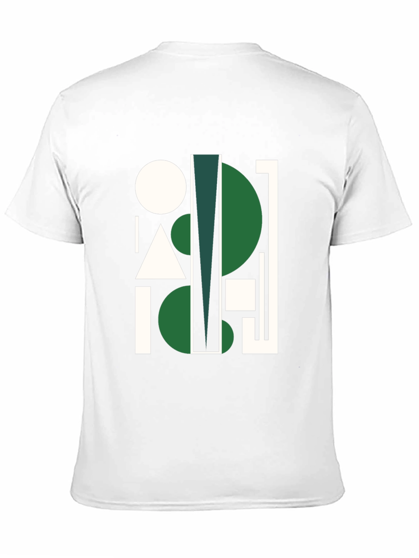 Black Geometric Abstract Black Graphic Tee view 11