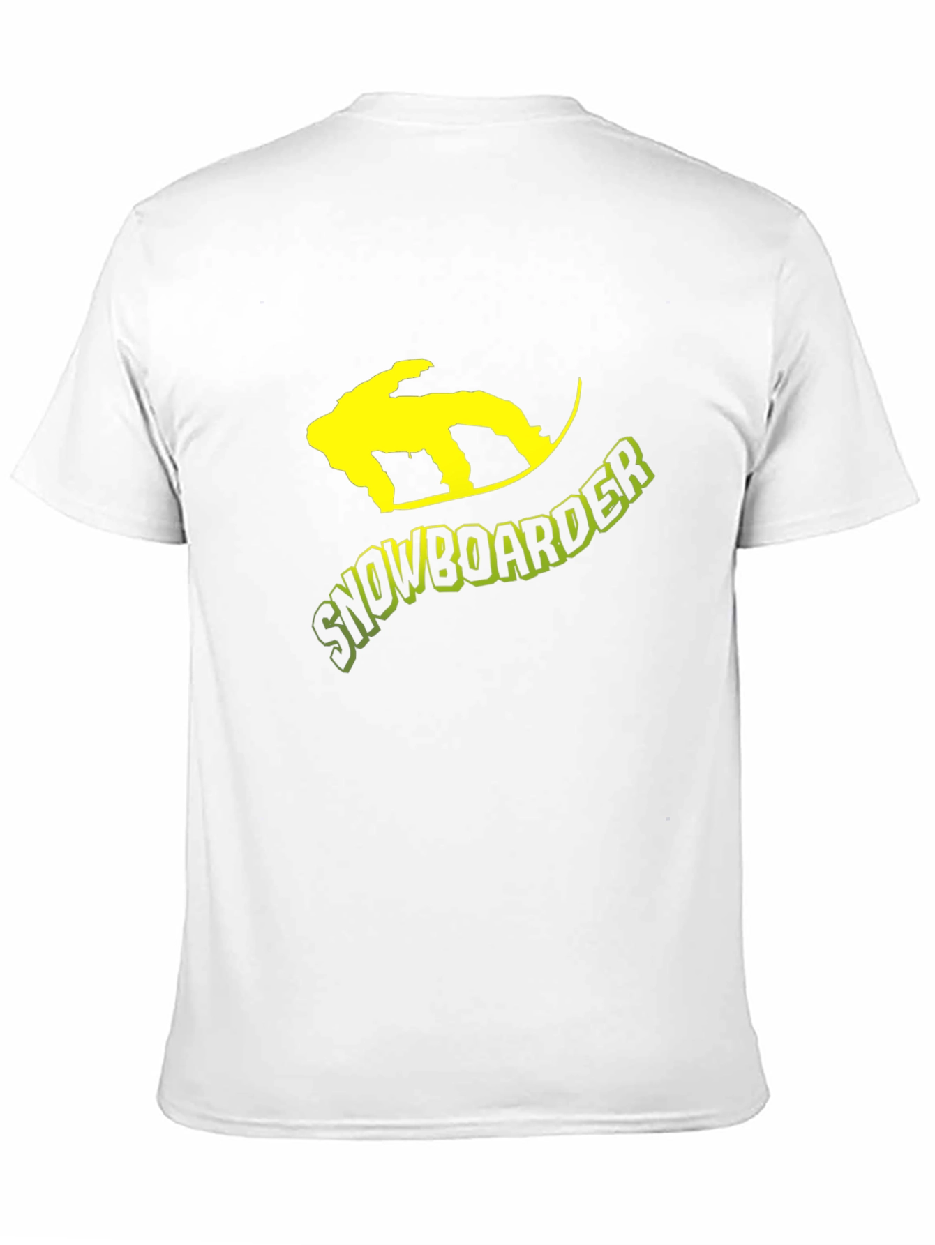 Black Snowboarder Graphic Tee - Black Cotton T-Shirt view 11