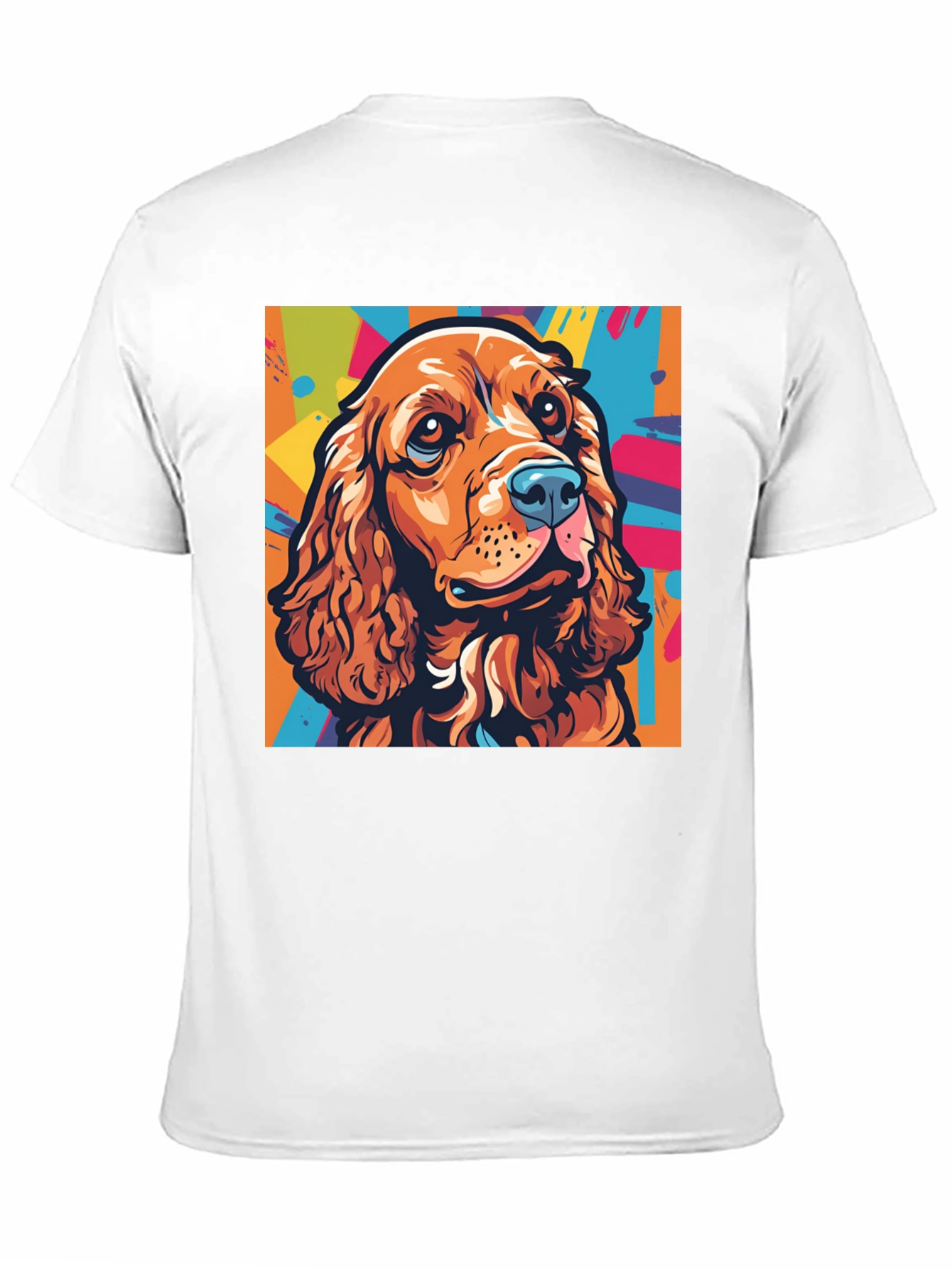 Black Dog Art Graphic Tee - Cocker Spaniel Pop Art T-Shirt view 11