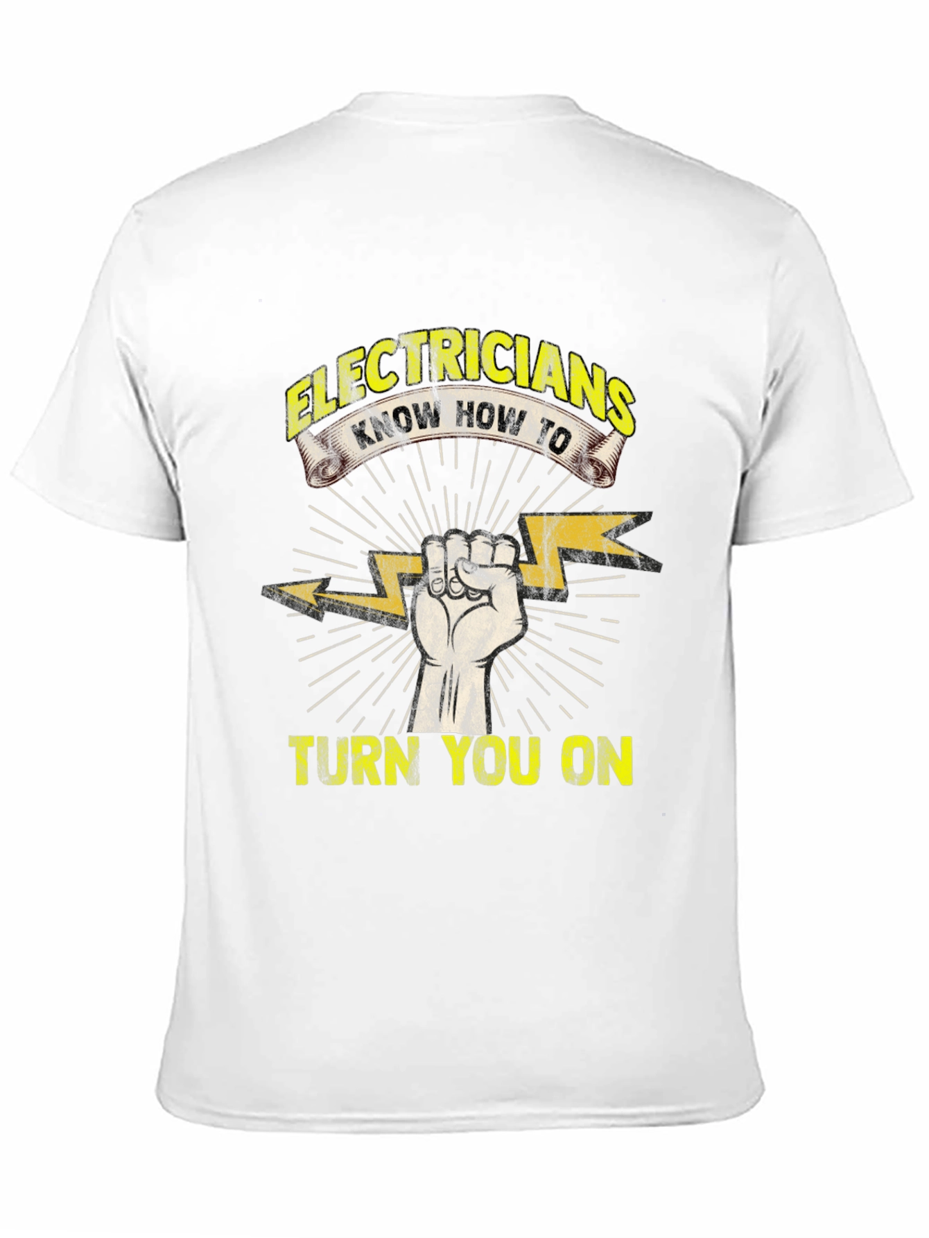 Black Electricians Turn You On T-Shirt Funny Electrician Gift view 11
