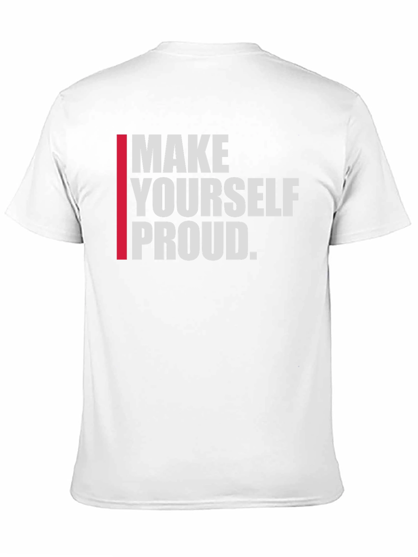 Black Motivational "Make Yourself Proud" Graphic Tee view 11