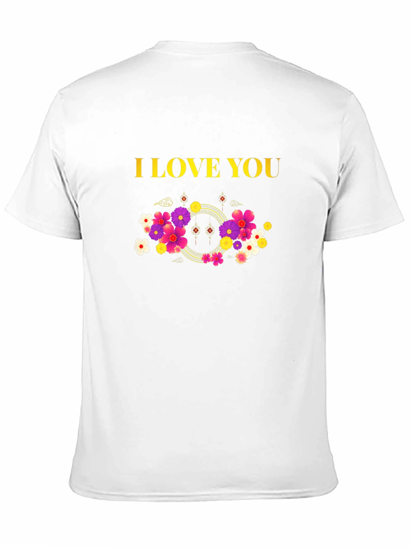 Black I Love You Floral Graphic Tee - Black view 11